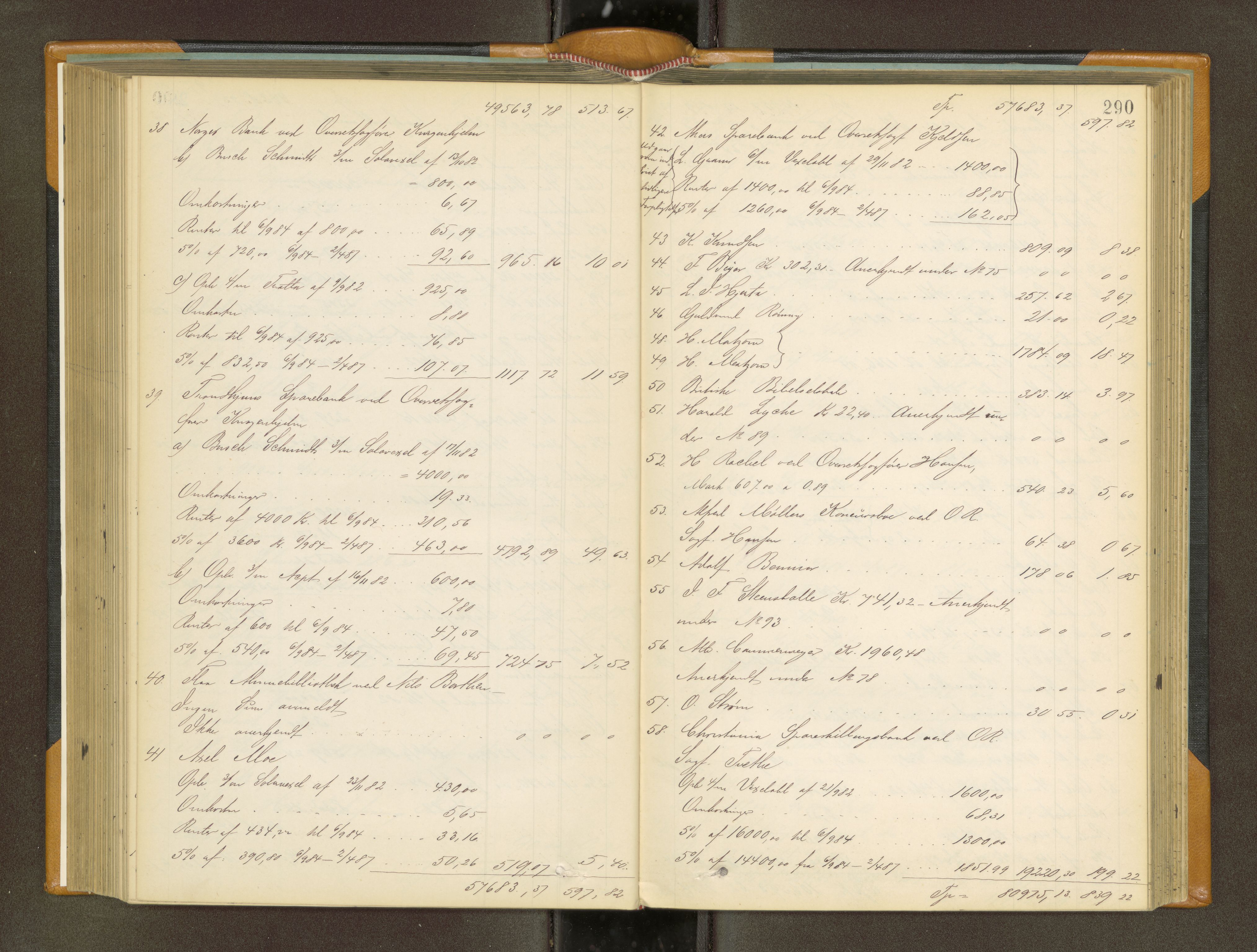 Trondheim byfogd, AV/SAT-A-0003/1/3/3A/L0034: Skifteutlodningsprotokoll - 2/8-26/12. (m/ register) U, 1884-1888, p. 290