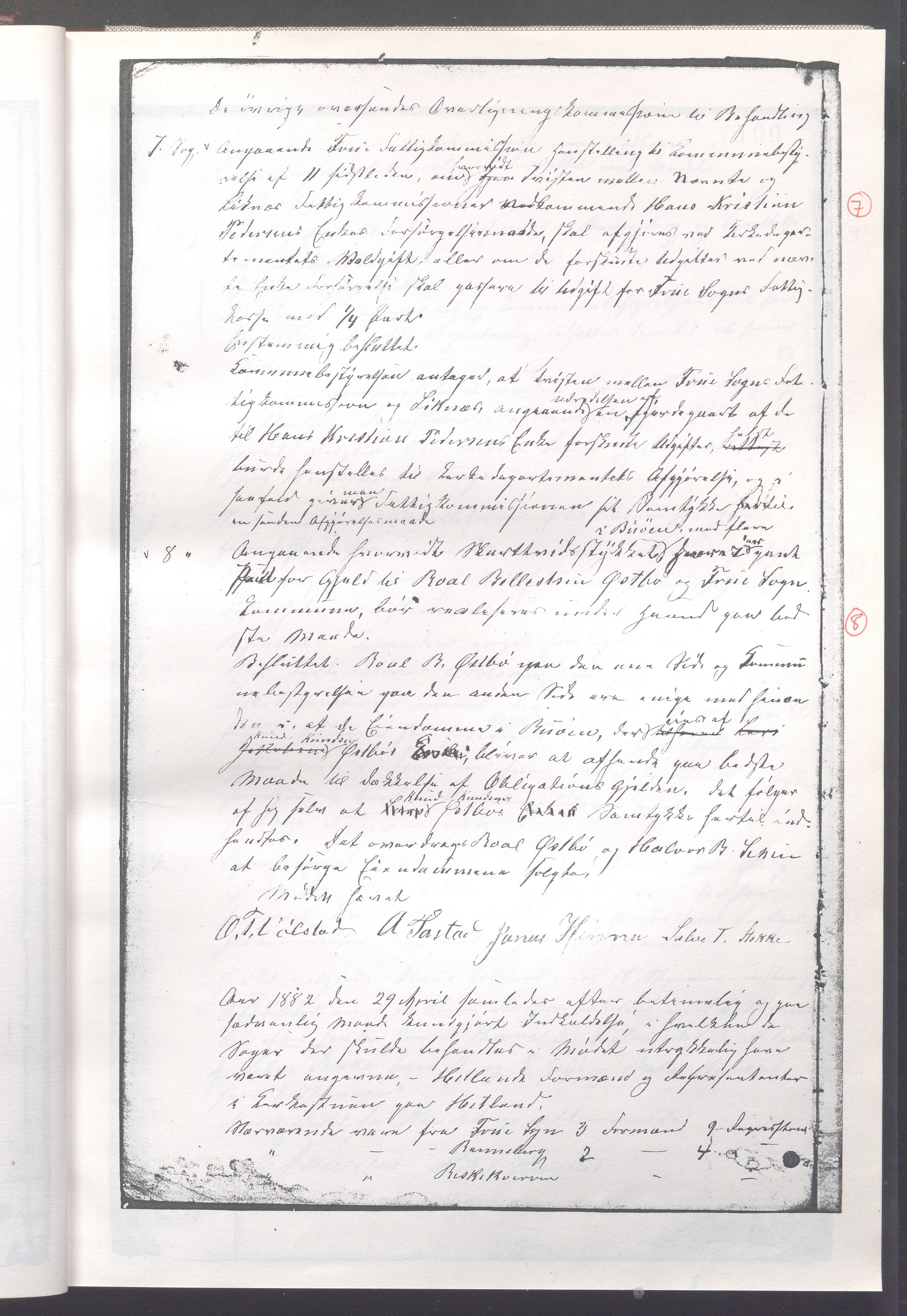 Randaberg kommune - Formannskapet, IKAR/K-101471/A/L0004: Møtebok II - Hetland, 1881-1888, p. 8