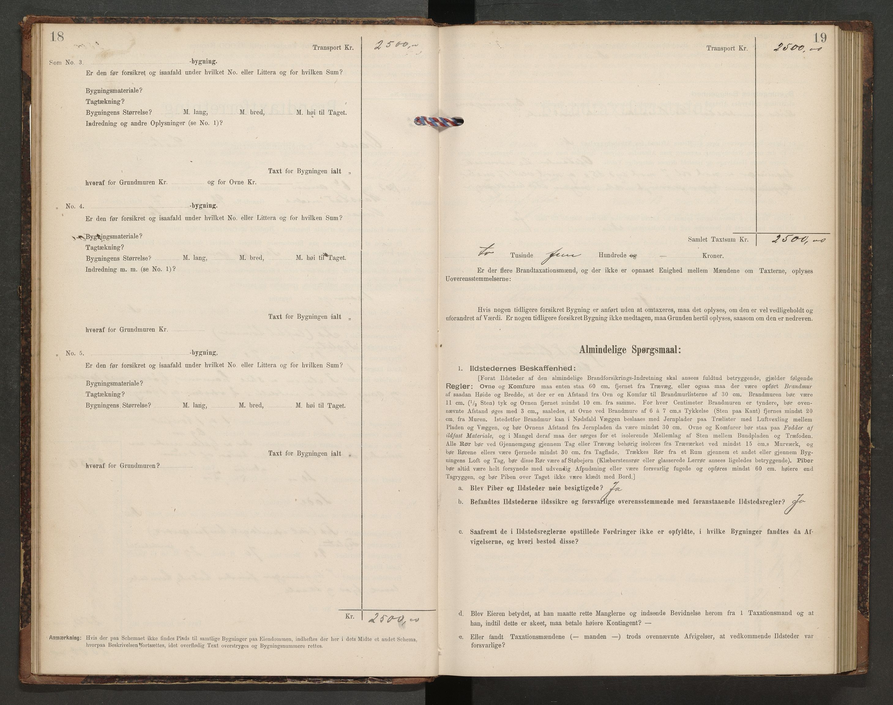 Norges Brannkasse Lista, AV/SAK-2241-0035/F/Fa/L0006: Branntakstprotokoll nr. 6 med gårdsnavnregister, 1901-1904