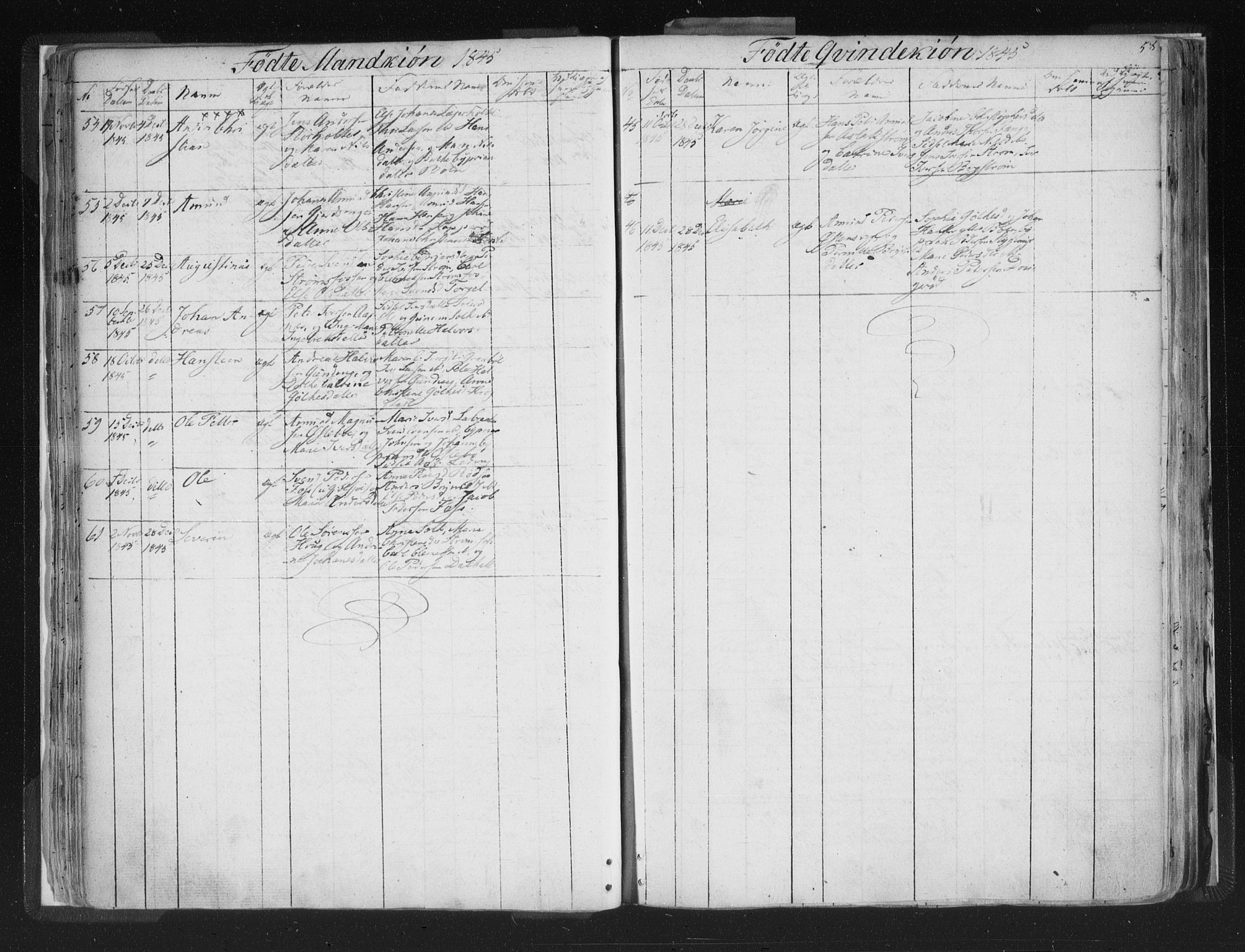 Aremark prestekontor Kirkebøker, AV/SAO-A-10899/F/Fc/L0002: Parish register (official) no. III 2, 1834-1849, p. 58