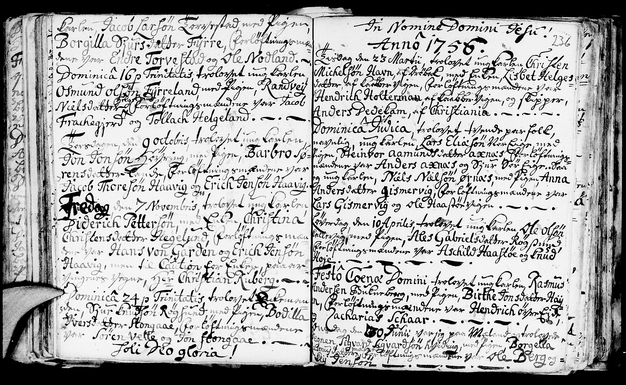 Avaldsnes sokneprestkontor, AV/SAST-A -101851/H/Ha/Haa/L0001: Parish register (official) no. A 1, 1711-1764, p. 236