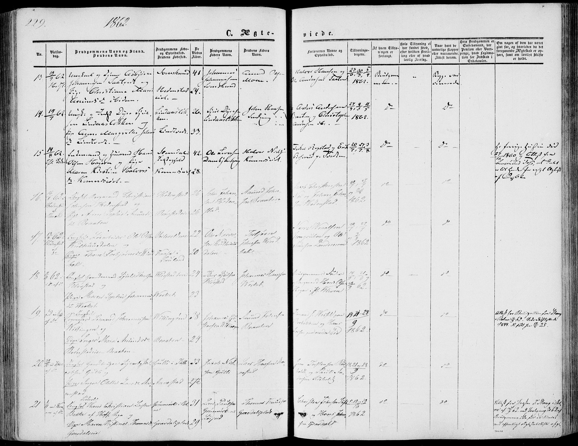 Sandsvær kirkebøker, SAKO/A-244/F/Fa/L0006: Parish register (official) no. I 6, 1857-1868, p. 229