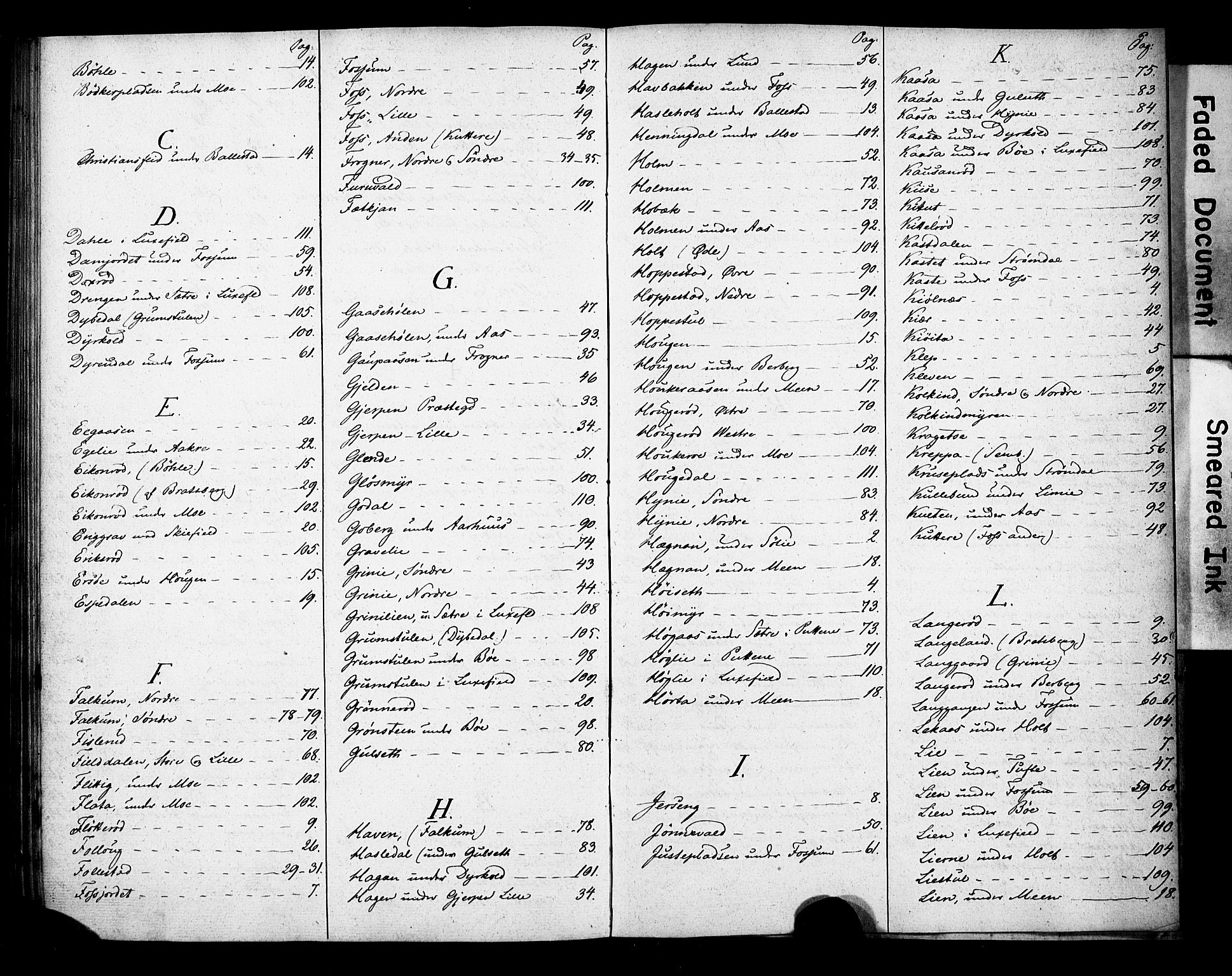 , 1835 Census for Gjerpen parish, 1835