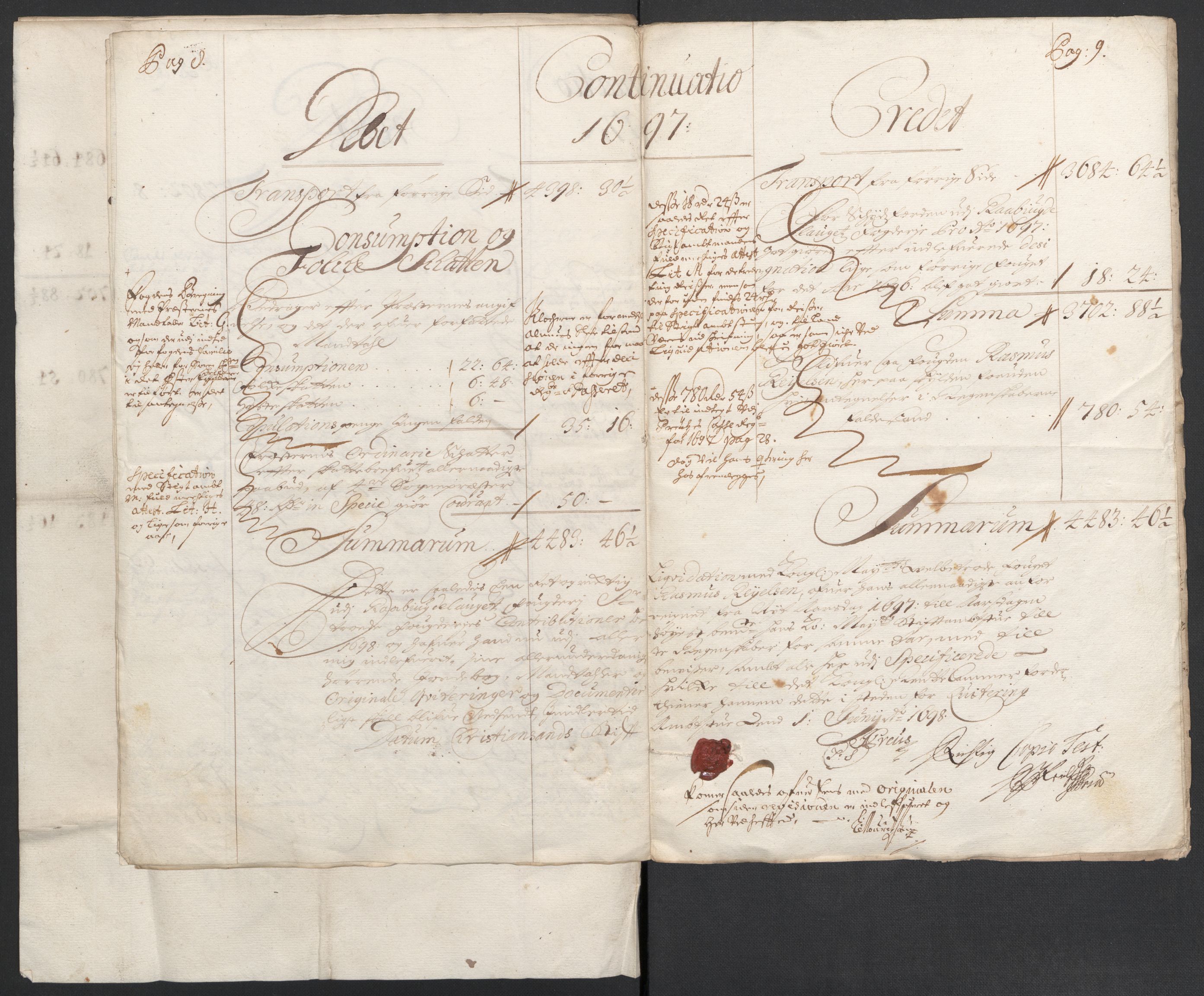 Rentekammeret inntil 1814, Reviderte regnskaper, Fogderegnskap, AV/RA-EA-4092/R40/L2445: Fogderegnskap Råbyggelag, 1697-1699, p. 11