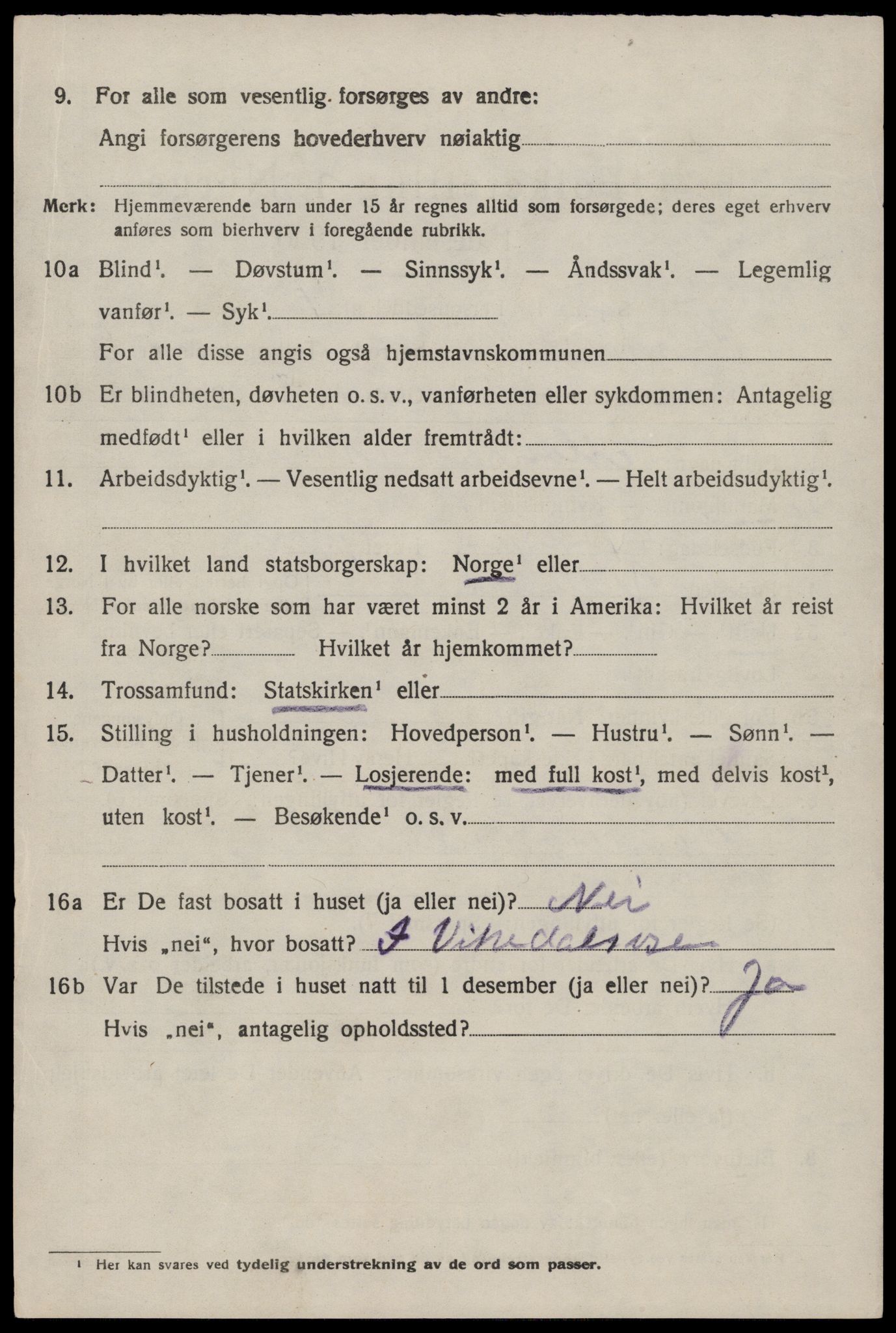 SAST, 1920 census for Vikedal, 1920, p. 3386