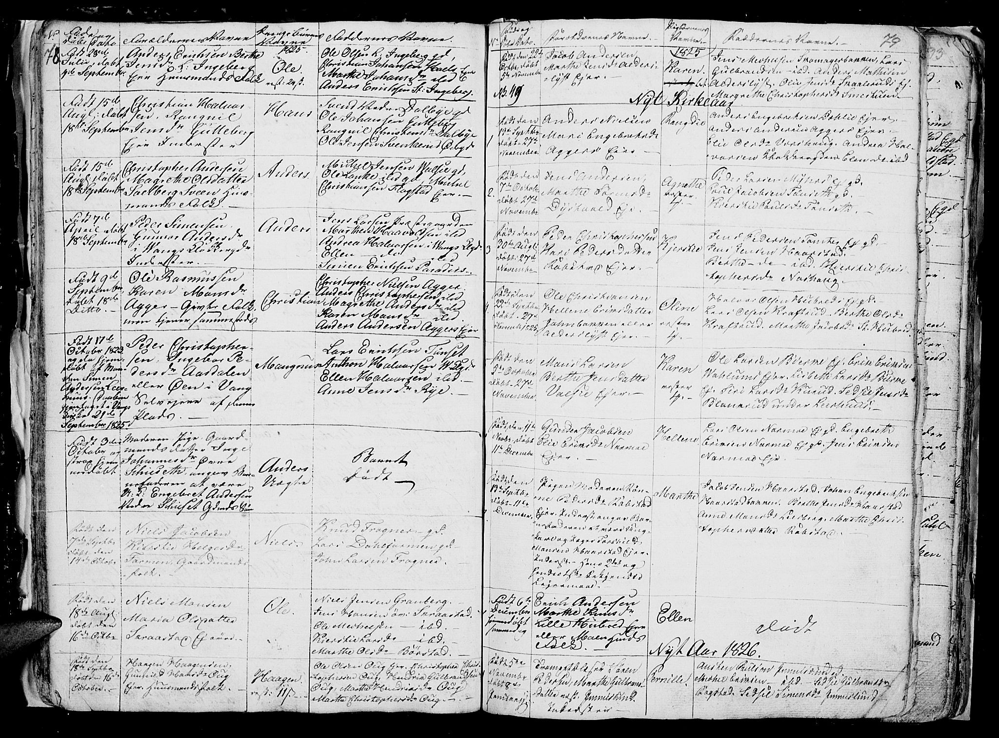 Vang prestekontor, Hedmark, AV/SAH-PREST-008/H/Ha/Hab/L0006: Parish register (copy) no. 6, 1819-1832, p. 78-79