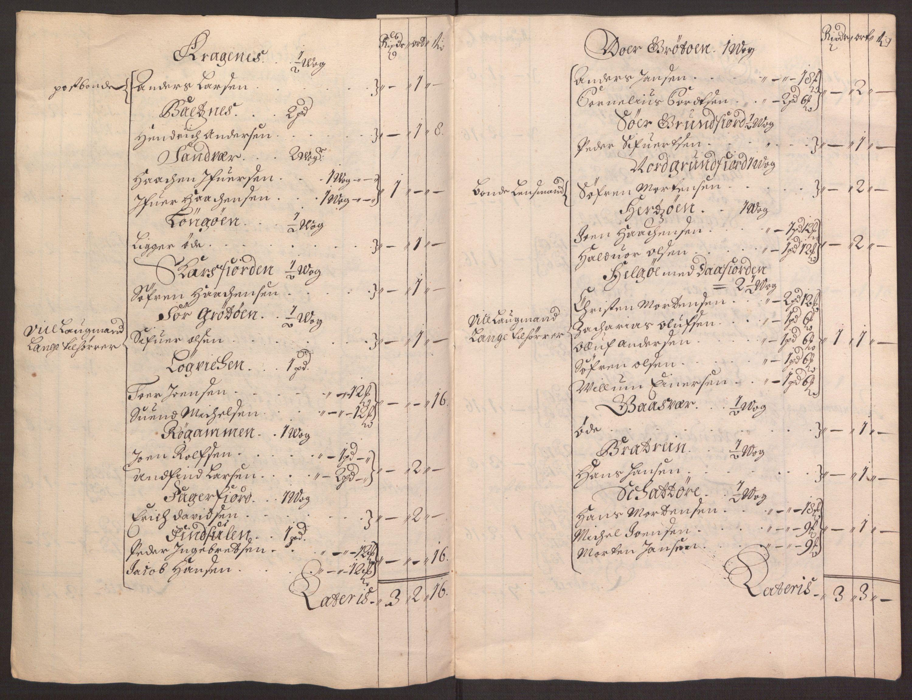 Rentekammeret inntil 1814, Reviderte regnskaper, Fogderegnskap, AV/RA-EA-4092/R68/L4753: Fogderegnskap Senja og Troms, 1694-1696, p. 183