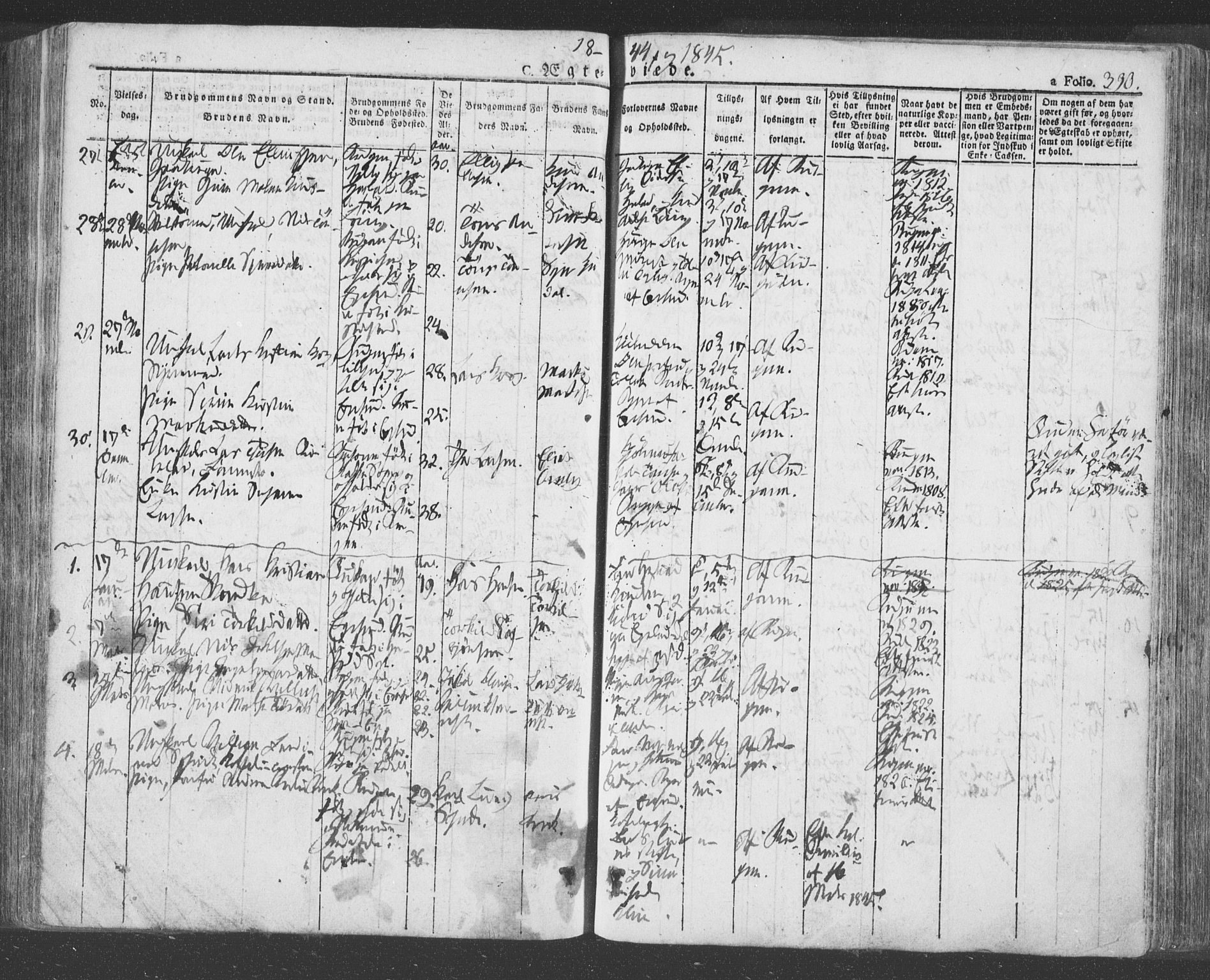 Eigersund sokneprestkontor, SAST/A-101807/S08/L0009: Parish register (official) no. A 9, 1827-1850, p. 390
