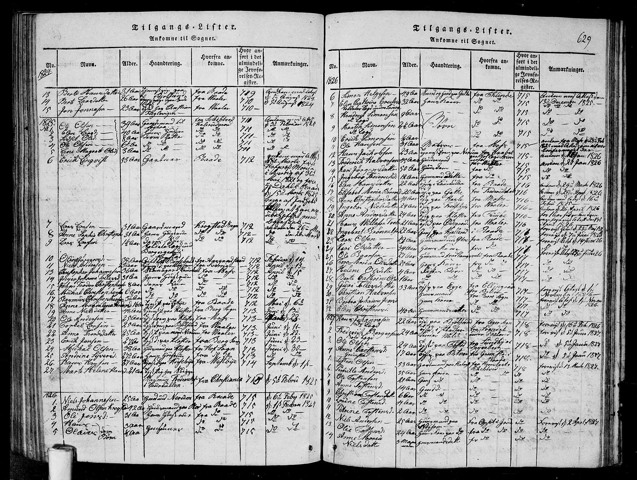 Rygge prestekontor Kirkebøker, SAO/A-10084b/G/Ga/L0001: Parish register (copy) no. 1, 1814-1871, p. 628-629