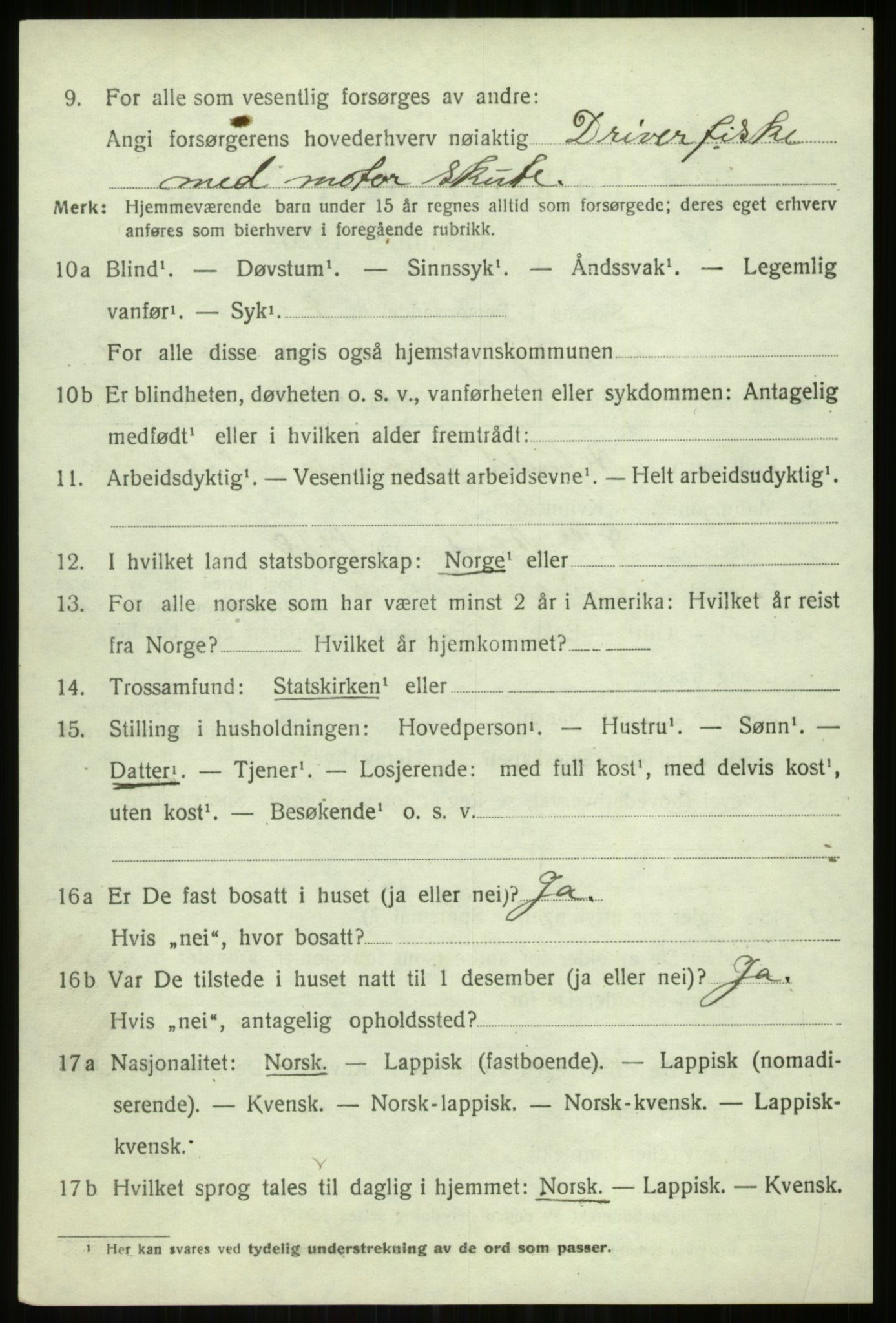 SATØ, 1920 census for Tromsøysund, 1920, p. 6527