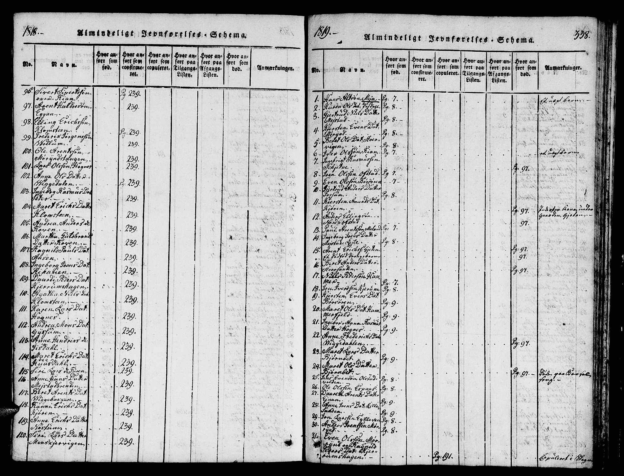 Ministerialprotokoller, klokkerbøker og fødselsregistre - Sør-Trøndelag, SAT/A-1456/665/L0776: Parish register (copy) no. 665C01, 1817-1837, p. 338