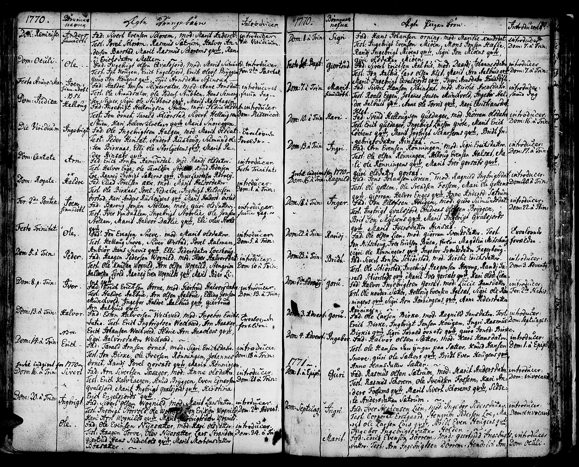 Ministerialprotokoller, klokkerbøker og fødselsregistre - Sør-Trøndelag, SAT/A-1456/678/L0891: Parish register (official) no. 678A01, 1739-1780, p. 130