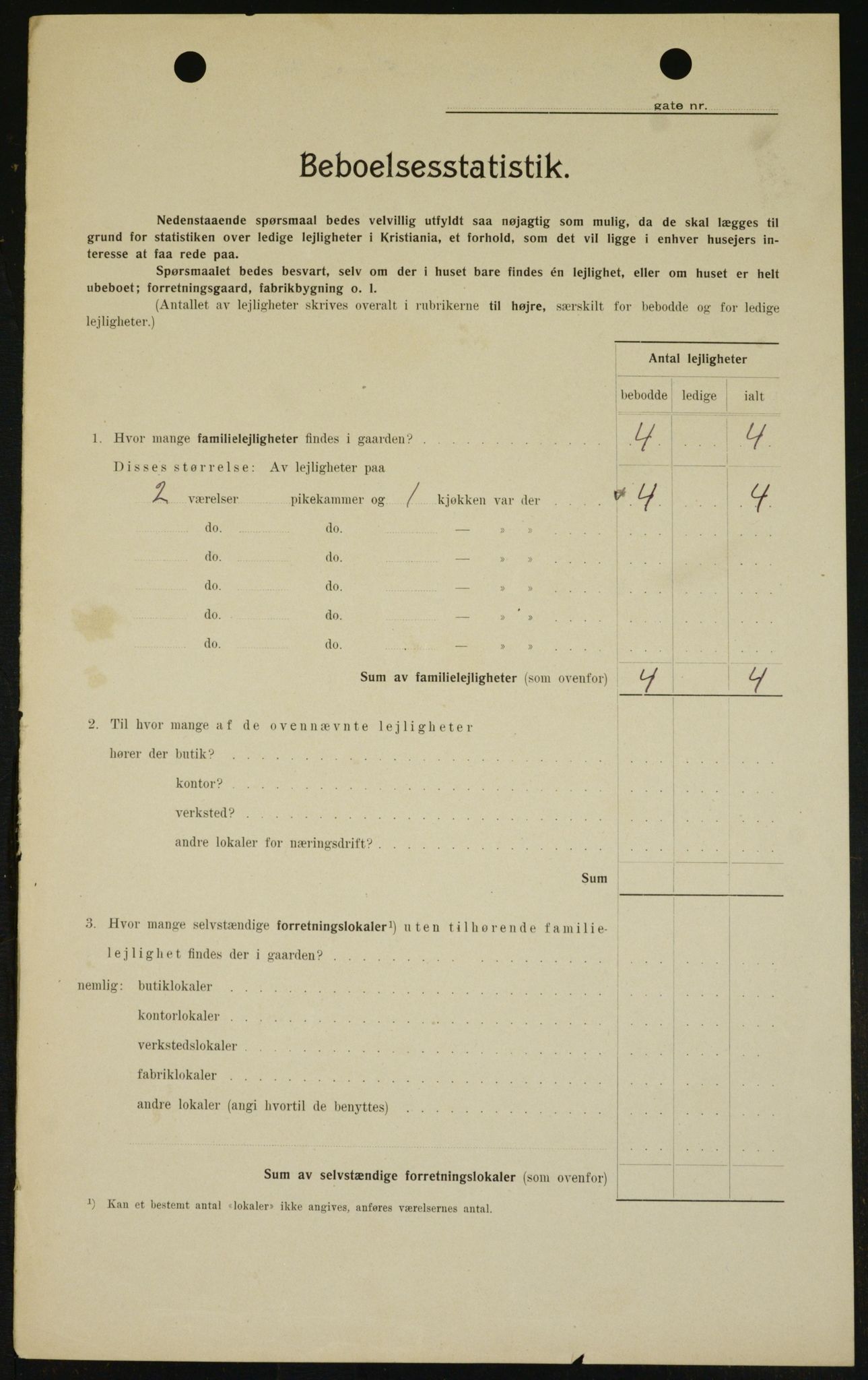 OBA, Municipal Census 1909 for Kristiania, 1909, p. 62935