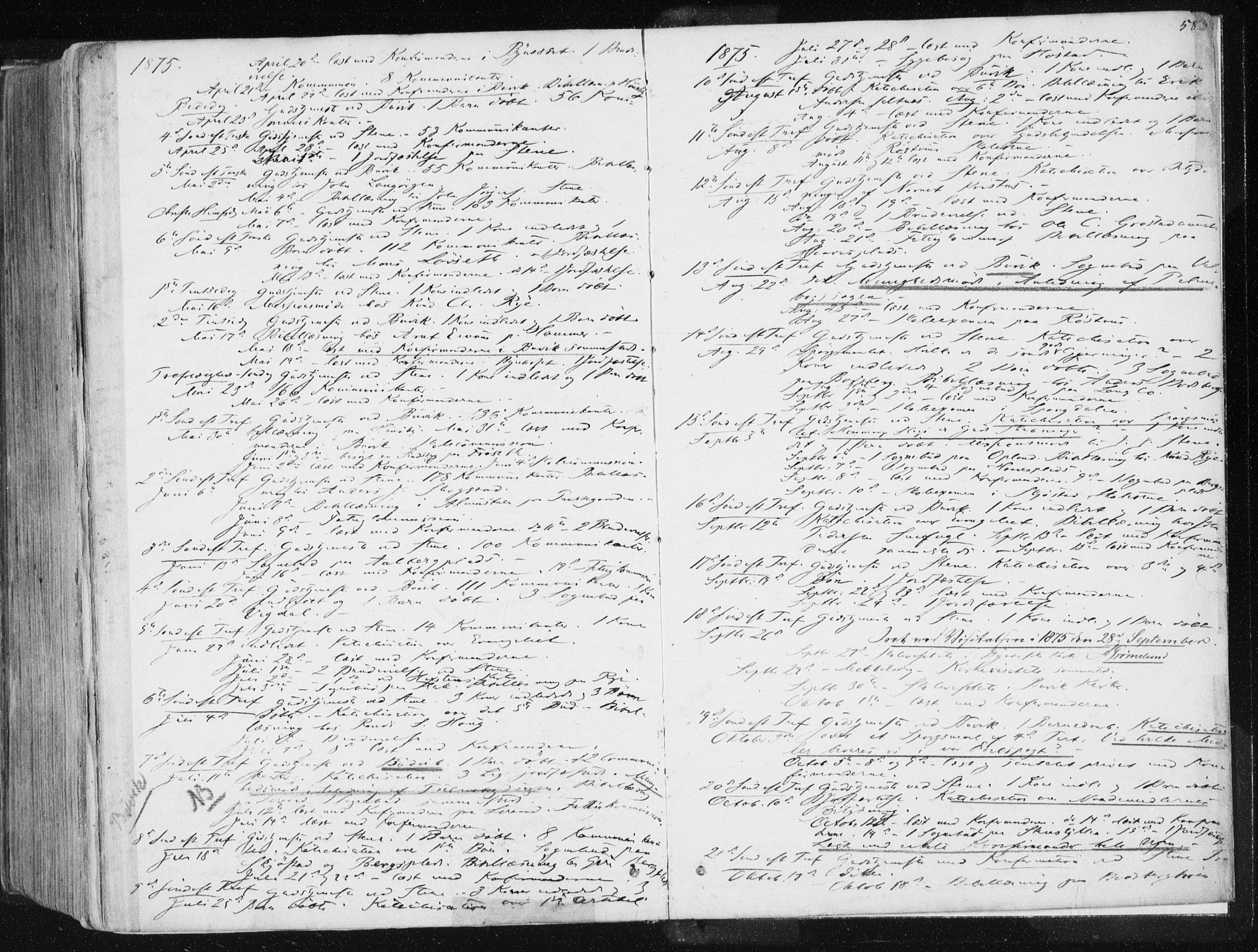 Ministerialprotokoller, klokkerbøker og fødselsregistre - Sør-Trøndelag, SAT/A-1456/612/L0377: Parish register (official) no. 612A09, 1859-1877, p. 583