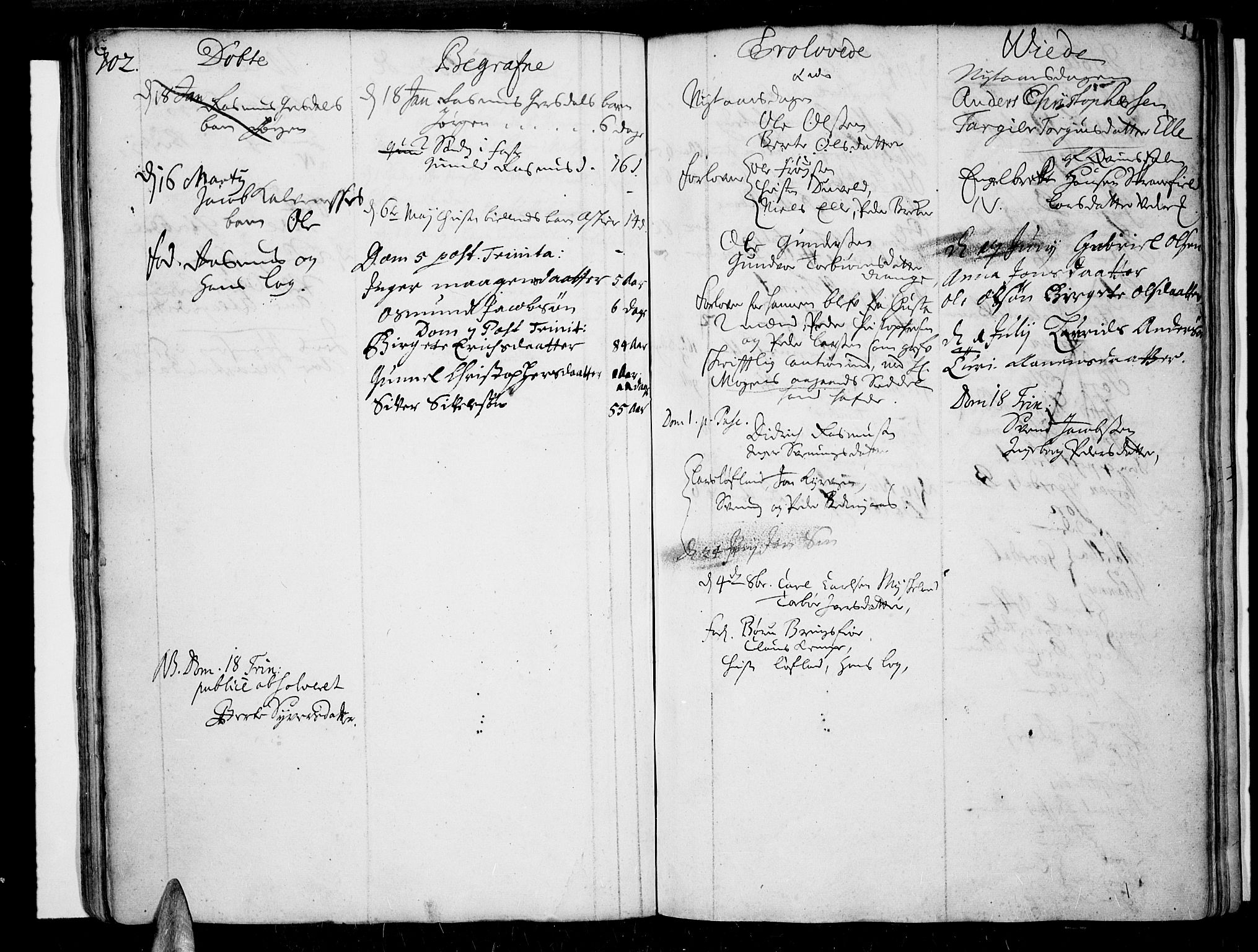 Lista sokneprestkontor, SAK/1111-0027/F/Fa/L0001: Parish register (official) no. A 1 /2, 1693-1714, p. 11