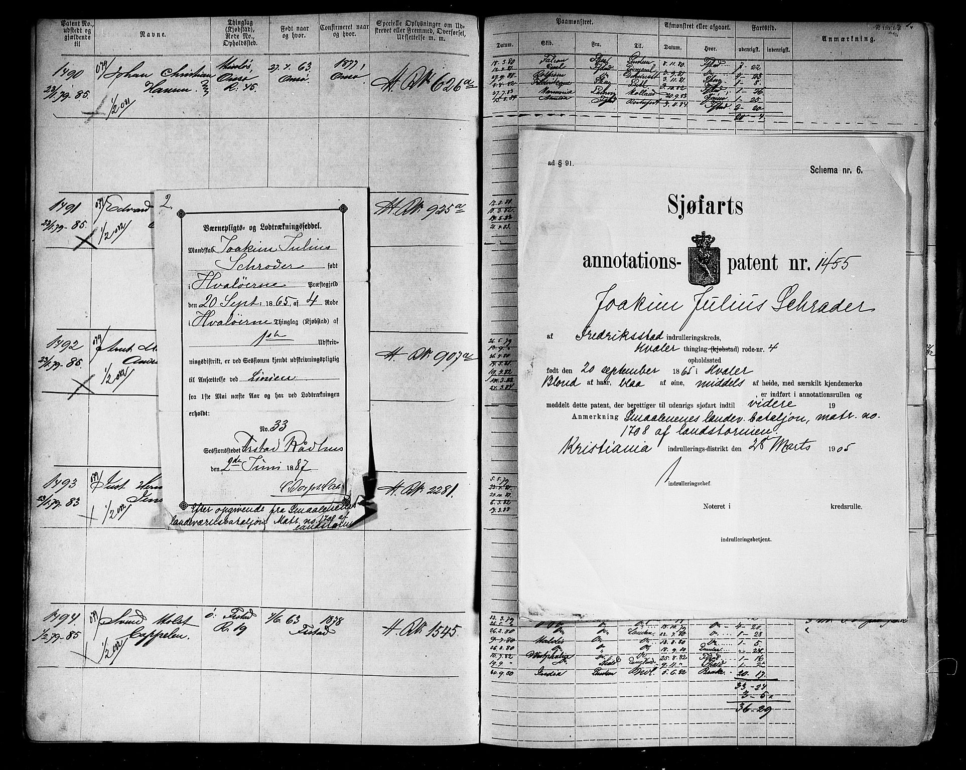 Fredrikstad mønstringskontor, SAO/A-10569b/F/Fc/Fca/L0005: Annotasjonsrulle, 1884-1899, p. 12