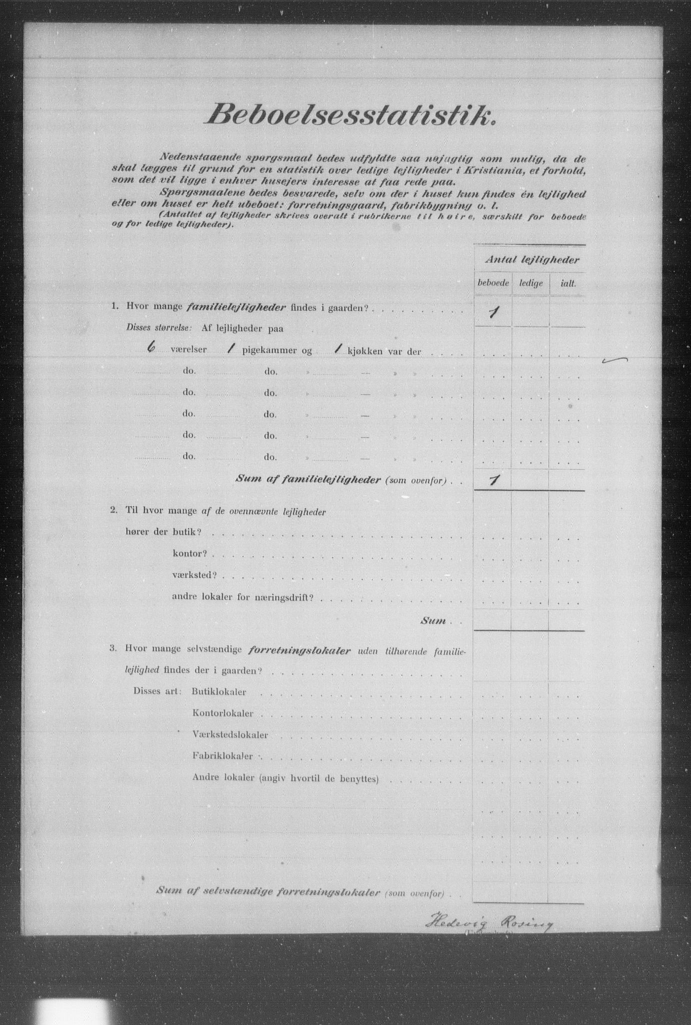 OBA, Municipal Census 1903 for Kristiania, 1903, p. 13802