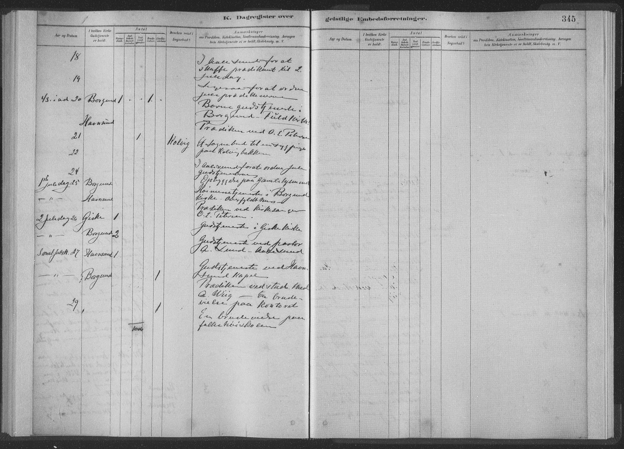 Ministerialprotokoller, klokkerbøker og fødselsregistre - Møre og Romsdal, SAT/A-1454/528/L0404: Parish register (official) no. 528A13II, 1880-1922, p. 345