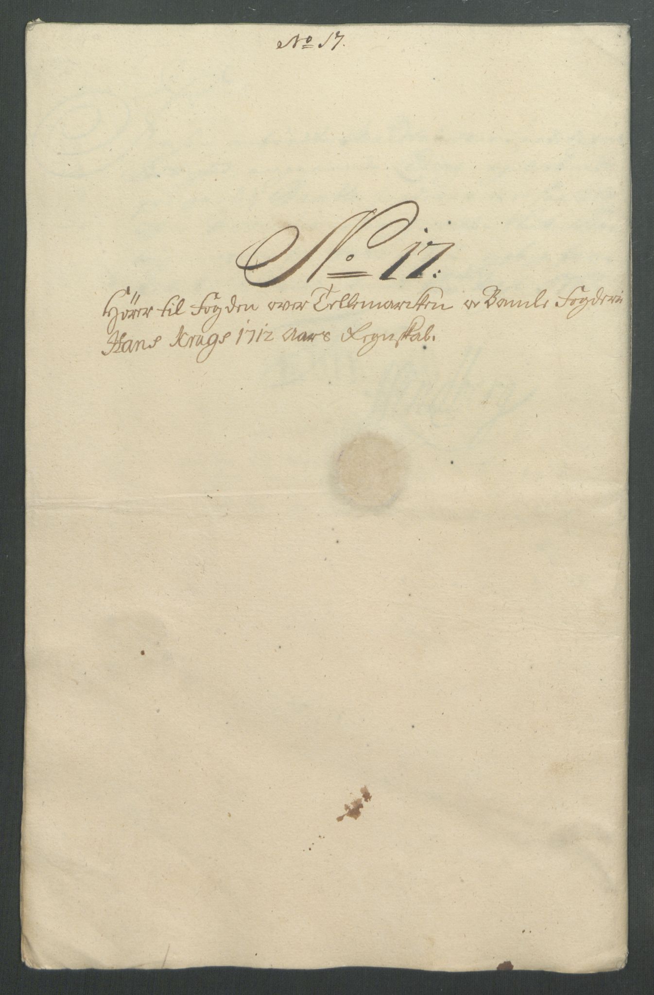 Rentekammeret inntil 1814, Reviderte regnskaper, Fogderegnskap, RA/EA-4092/R36/L2123: Fogderegnskap Øvre og Nedre Telemark og Bamble, 1712, p. 184