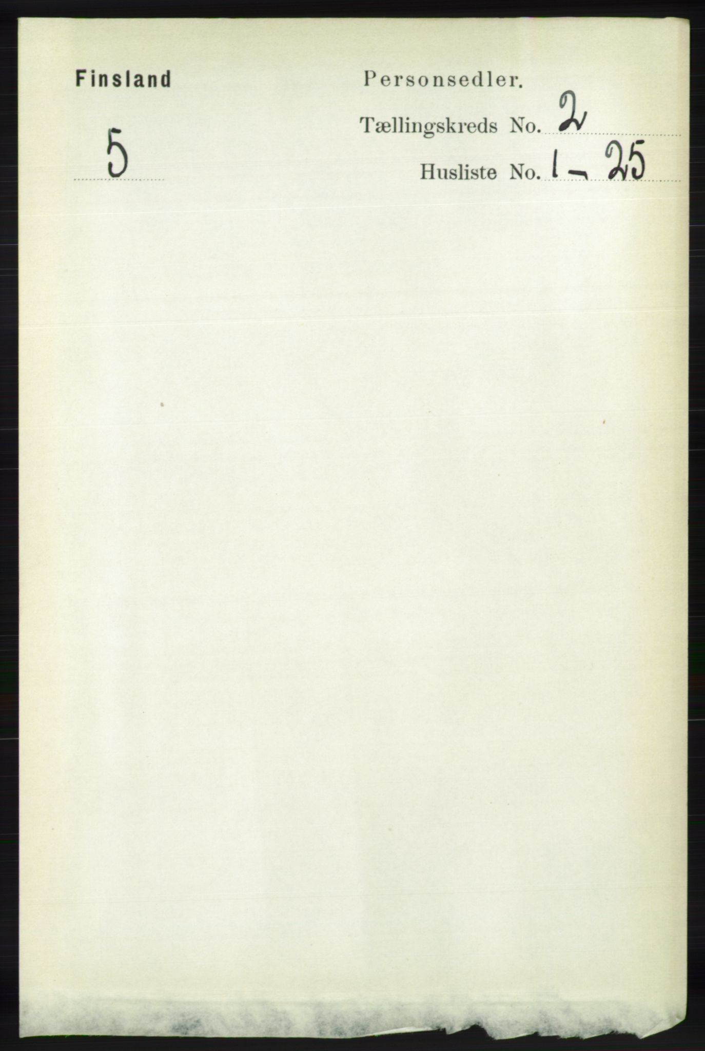 RA, 1891 census for 1023 Finsland, 1891, p. 434