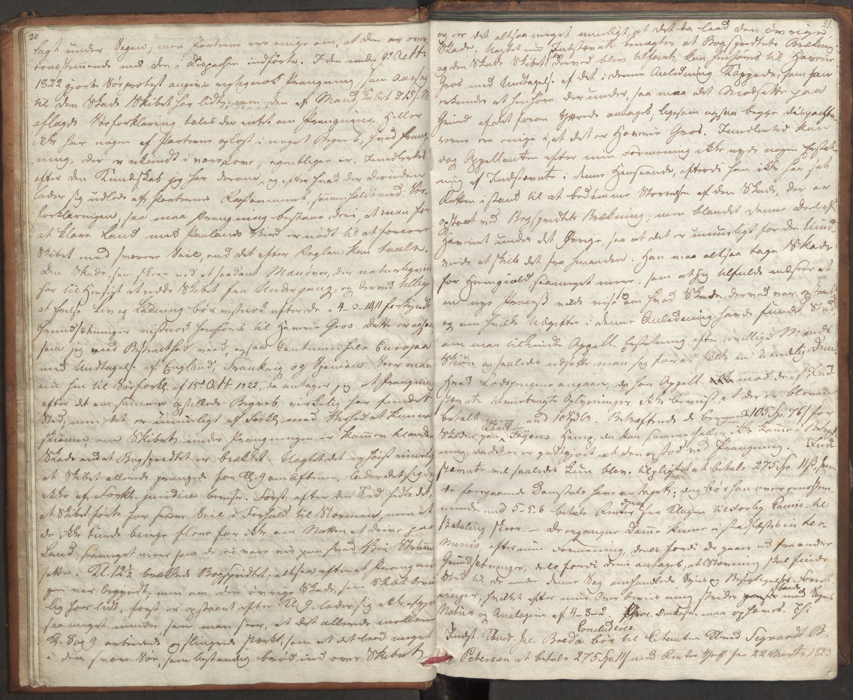 Høyesterett, AV/RA-S-1002/E/Eb/Ebb/L0014/0001: Voteringsprotokoller / Voteringsprotokoll, 1827, p. 20-21