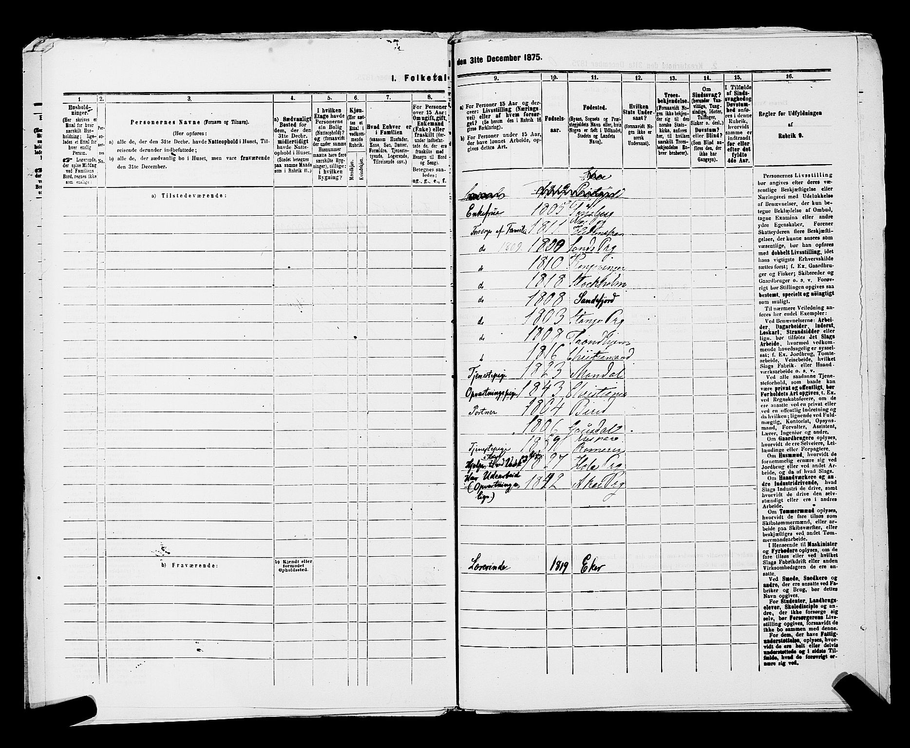 RA, 1875 census for 0301 Kristiania, 1875, p. 3959