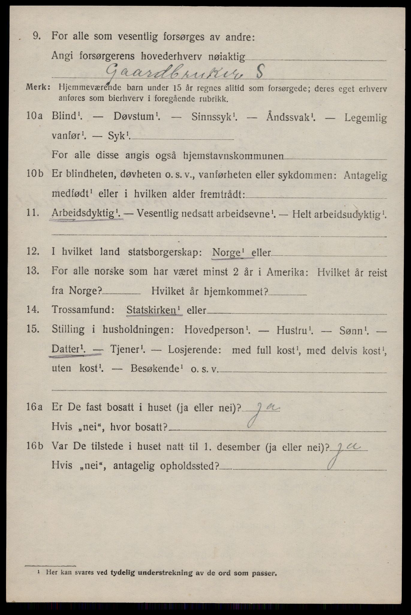 SAST, 1920 census for Vats, 1920, p. 806