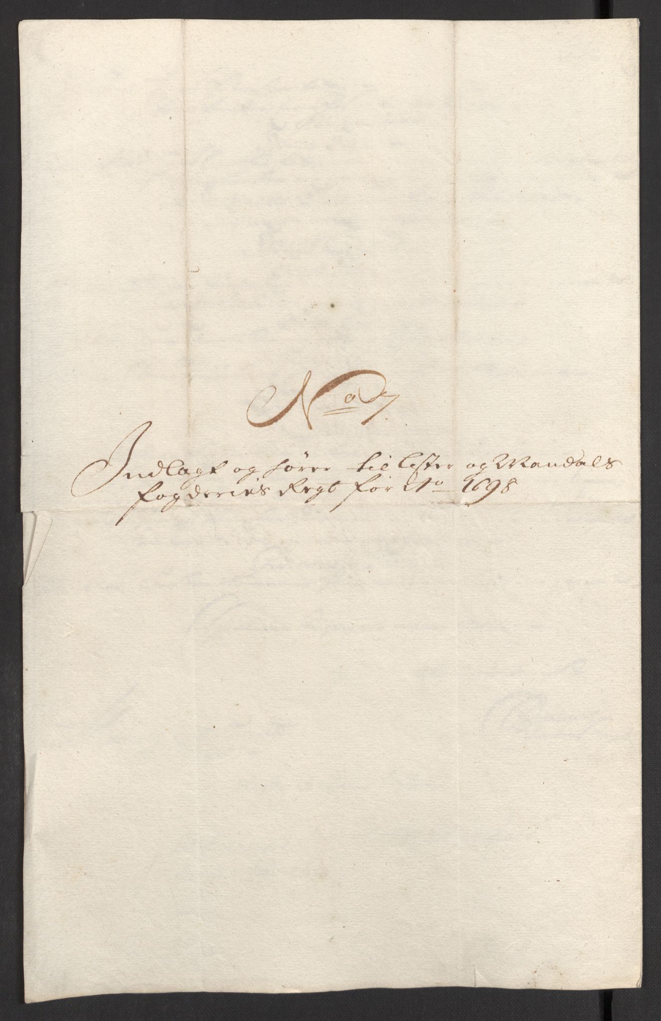 Rentekammeret inntil 1814, Reviderte regnskaper, Fogderegnskap, RA/EA-4092/R43/L2547: Fogderegnskap Lista og Mandal, 1698-1699, p. 55
