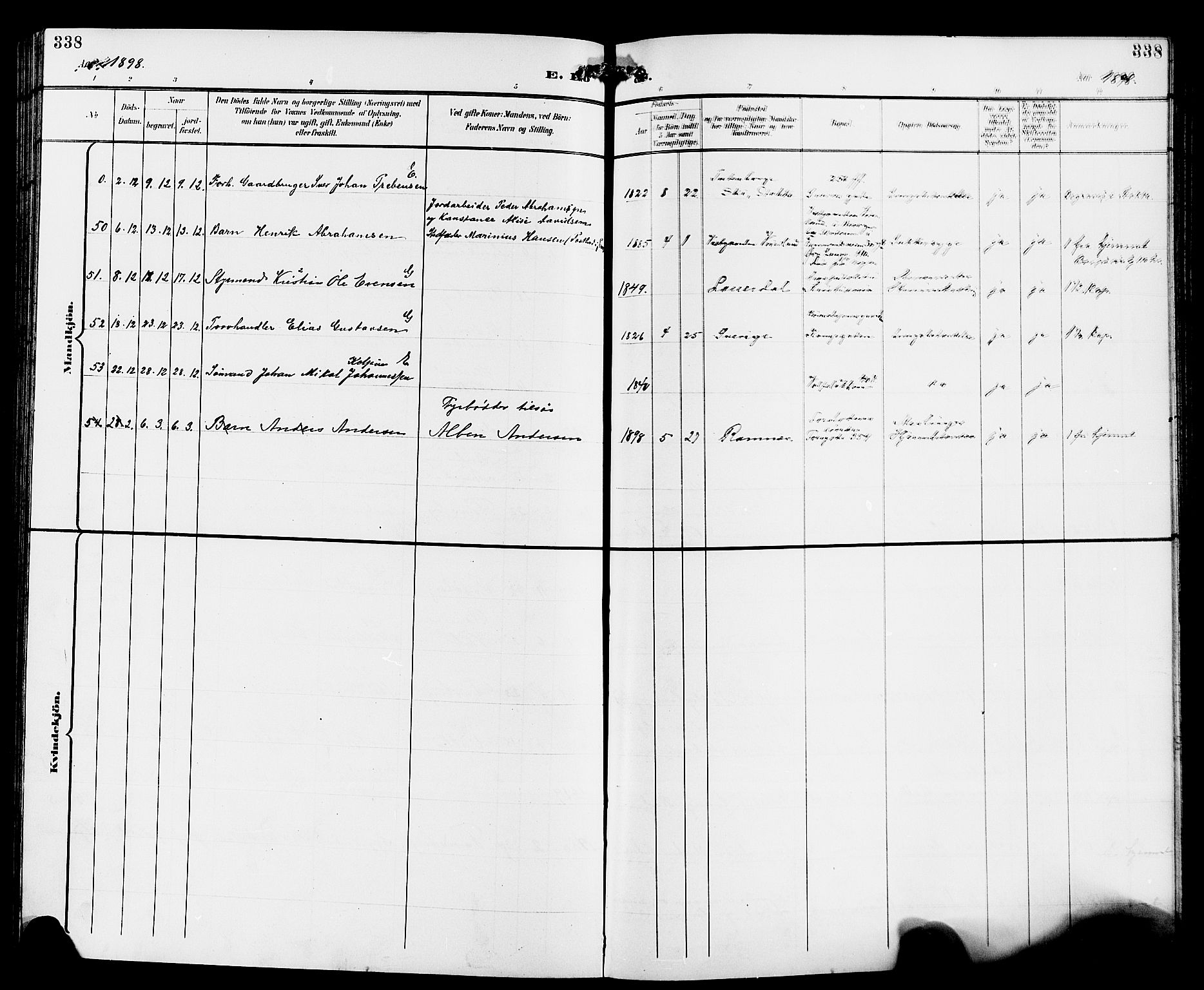 Tønsberg kirkebøker, AV/SAKO-A-330/G/Ga/L0007: Parish register (copy) no. 7, 1896-1904, p. 338