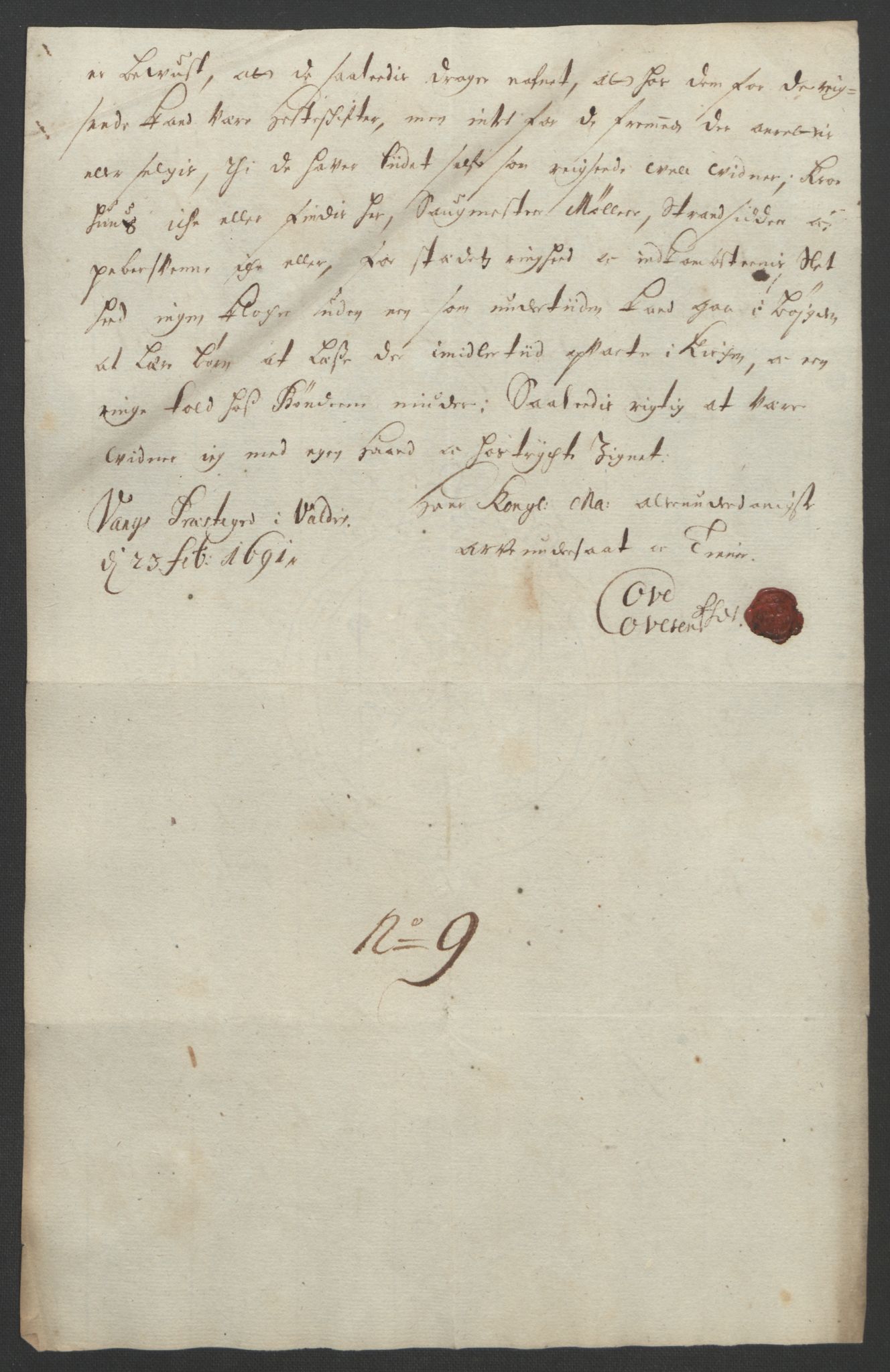 Rentekammeret inntil 1814, Reviderte regnskaper, Fogderegnskap, RA/EA-4092/R18/L1290: Fogderegnskap Hadeland, Toten og Valdres, 1691, p. 221