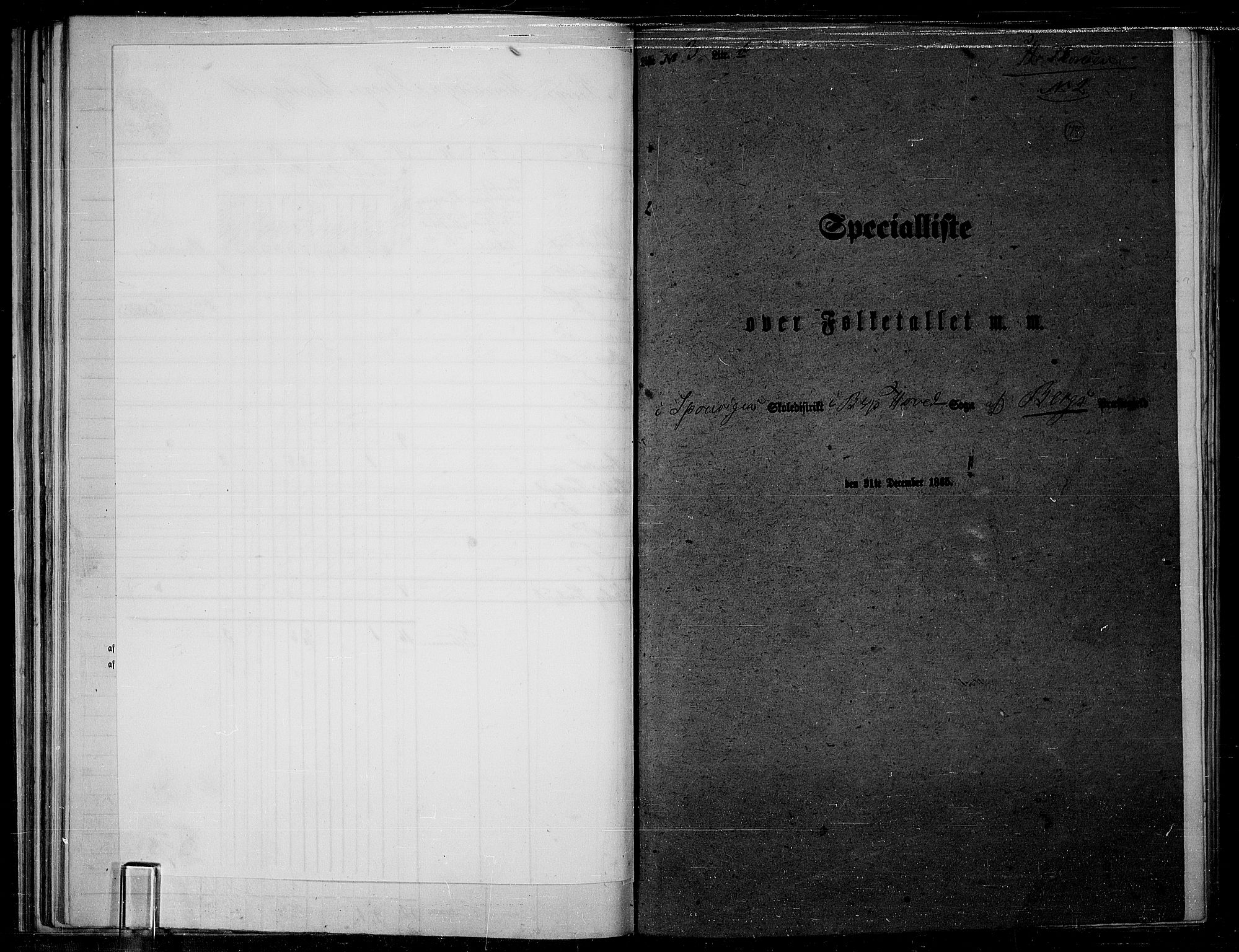 RA, 1865 census for Berg, 1865, p. 70