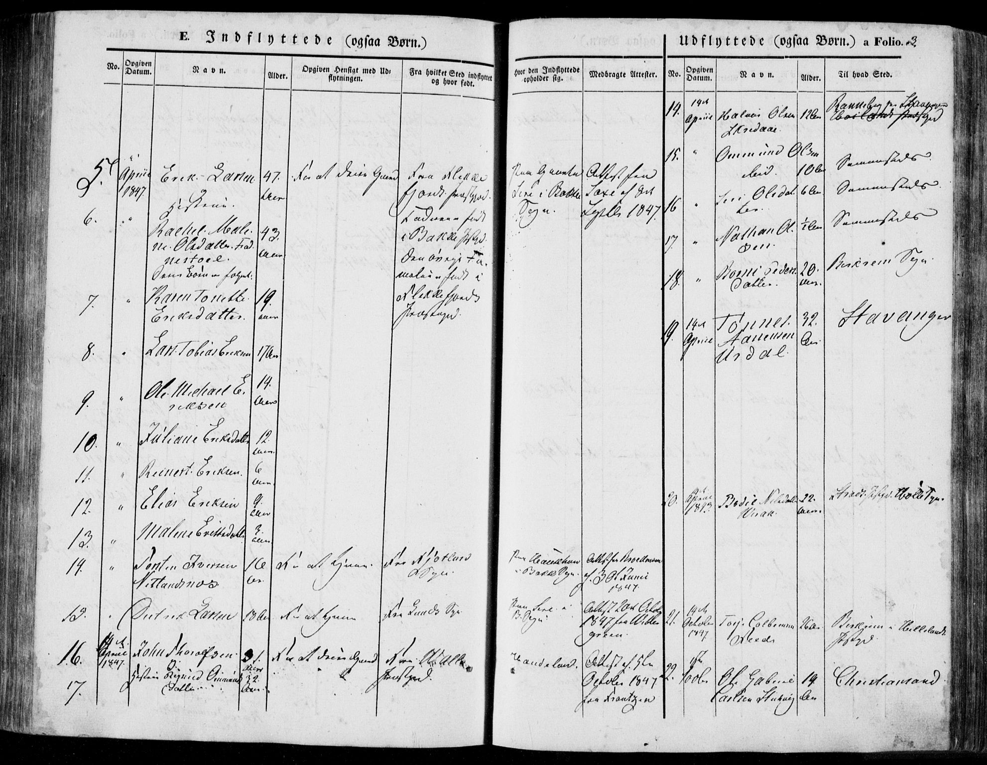 Bakke sokneprestkontor, AV/SAK-1111-0002/F/Fa/Faa/L0005: Parish register (official) no. A 5, 1847-1855, p. 3