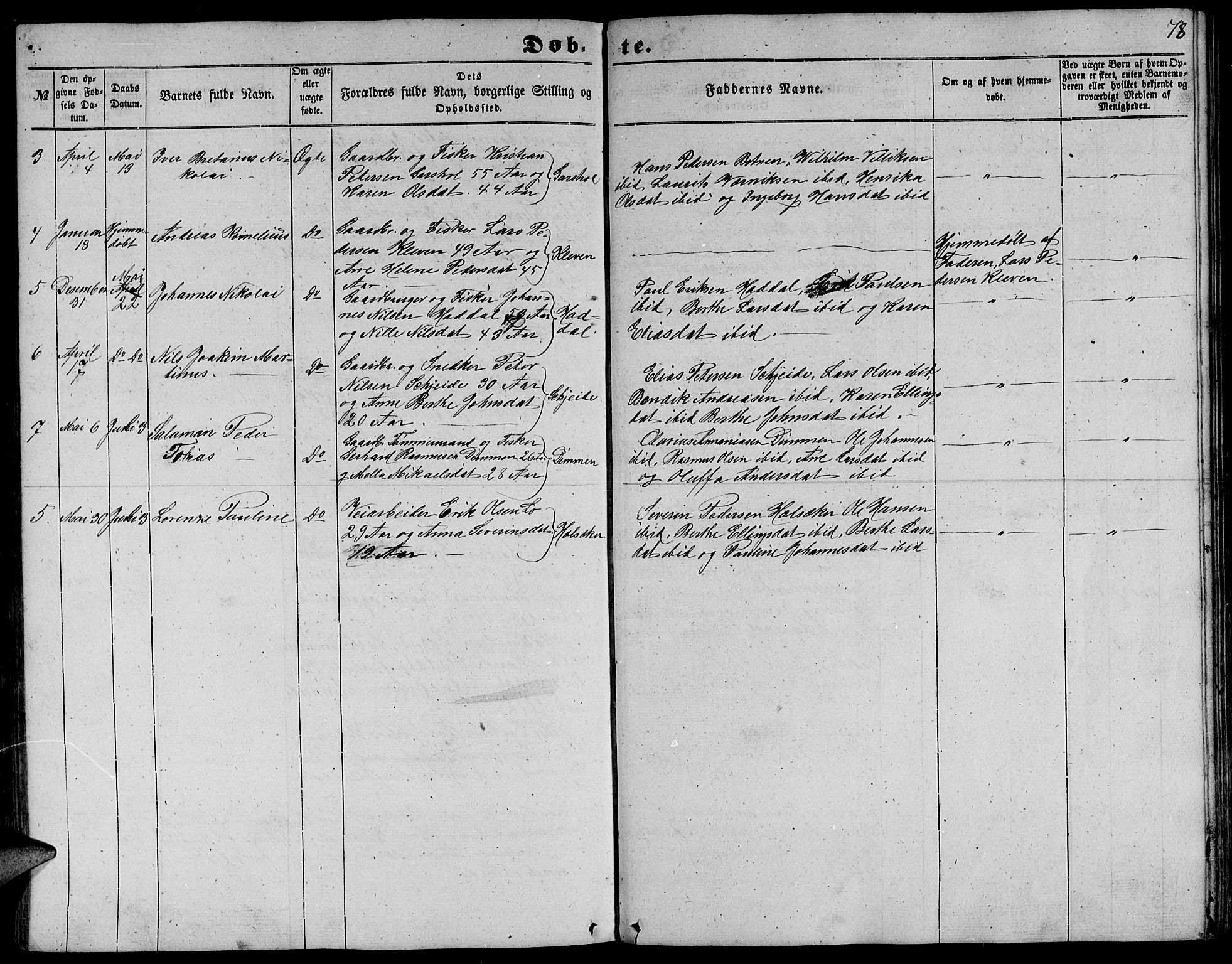 Ministerialprotokoller, klokkerbøker og fødselsregistre - Møre og Romsdal, AV/SAT-A-1454/509/L0111: Parish register (copy) no. 509C01, 1854-1882, p. 78