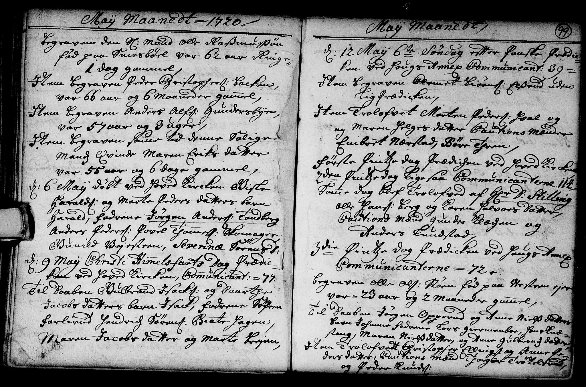 Norderhov kirkebøker, AV/SAKO-A-237/G/Ga/L0001: Parish register (copy) no. I 1, 1717-1725, p. 99