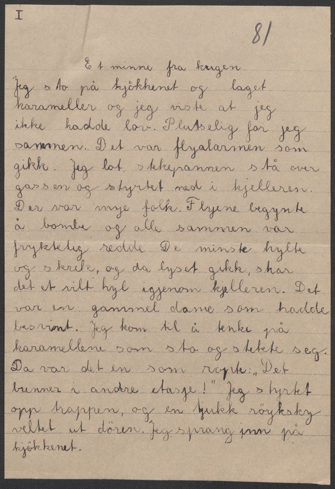 Det norske totalavholdsselskap, AV/RA-PA-0419/E/Eb/L0603: Skolestiler om krigstida (ordnet topografisk etter distrikt og skole), 1946, p. 41