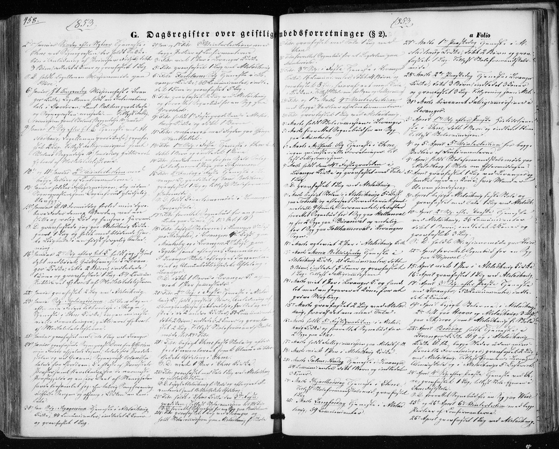Ministerialprotokoller, klokkerbøker og fødselsregistre - Nord-Trøndelag, SAT/A-1458/717/L0154: Parish register (official) no. 717A07 /1, 1850-1862, p. 458