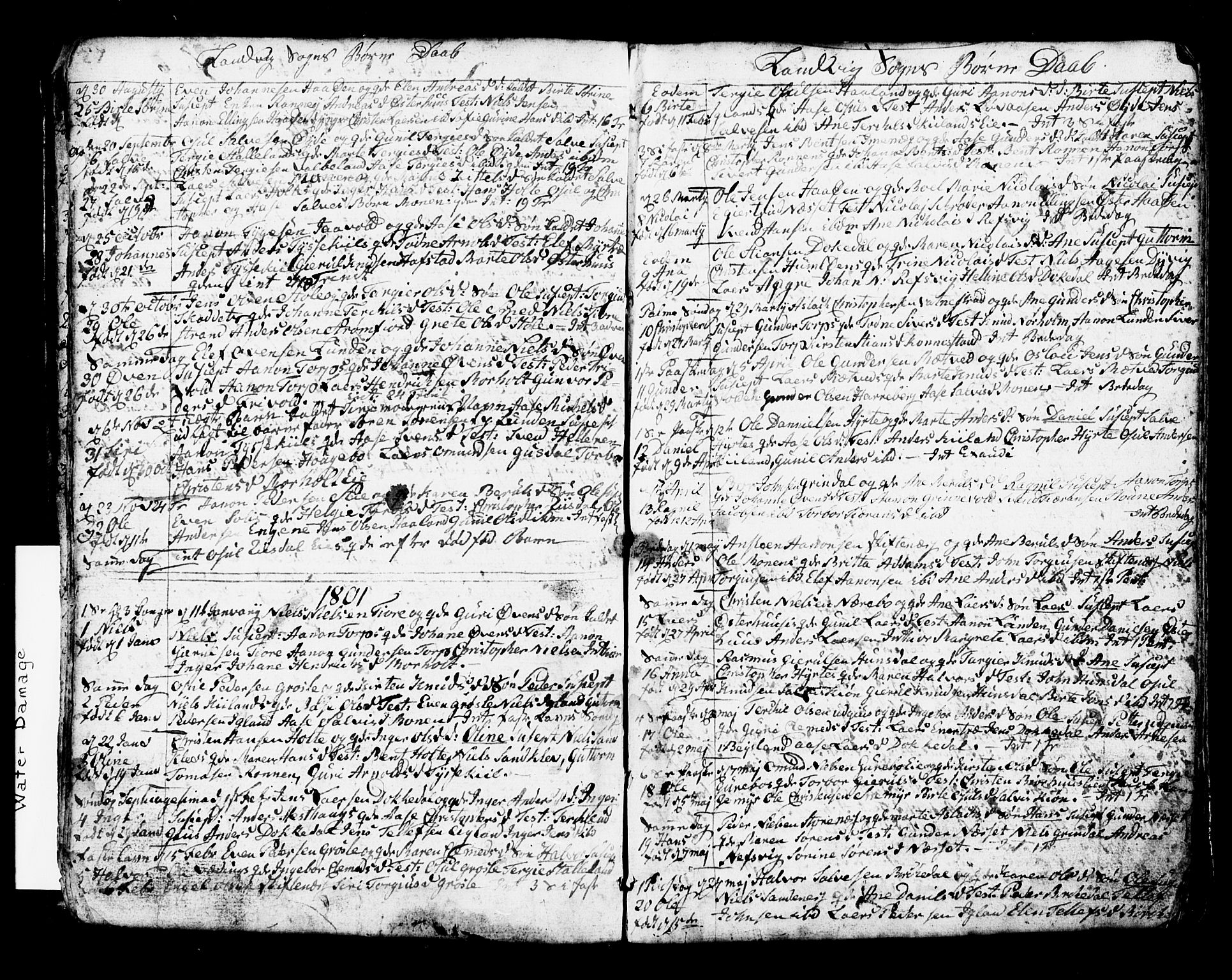 Hommedal sokneprestkontor, AV/SAK-1111-0023/F/Fb/Fbb/L0002: Parish register (copy) no. B 2 /1, 1791-1819, p. 27-28