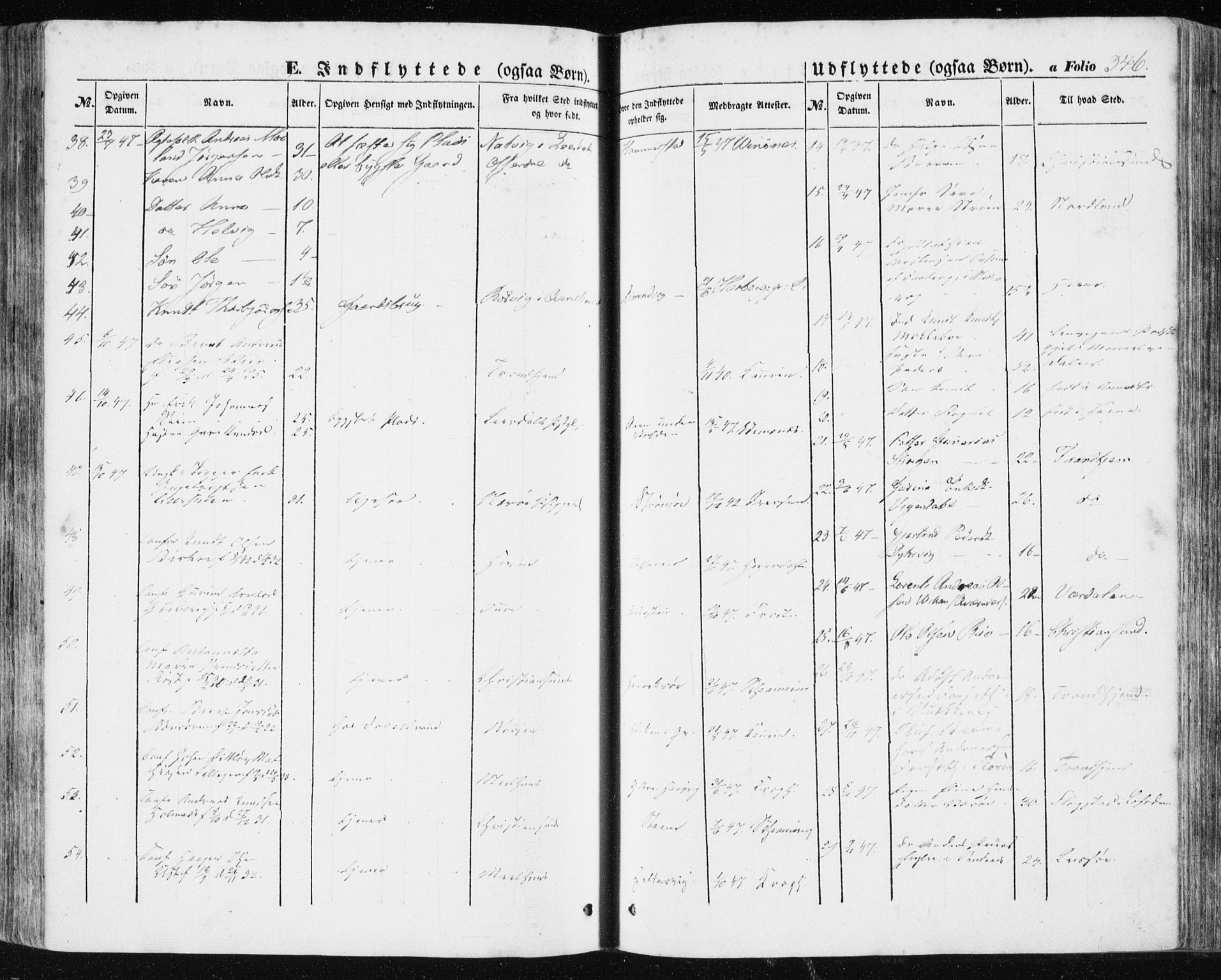 Ministerialprotokoller, klokkerbøker og fødselsregistre - Sør-Trøndelag, SAT/A-1456/634/L0529: Parish register (official) no. 634A05, 1843-1851, p. 346