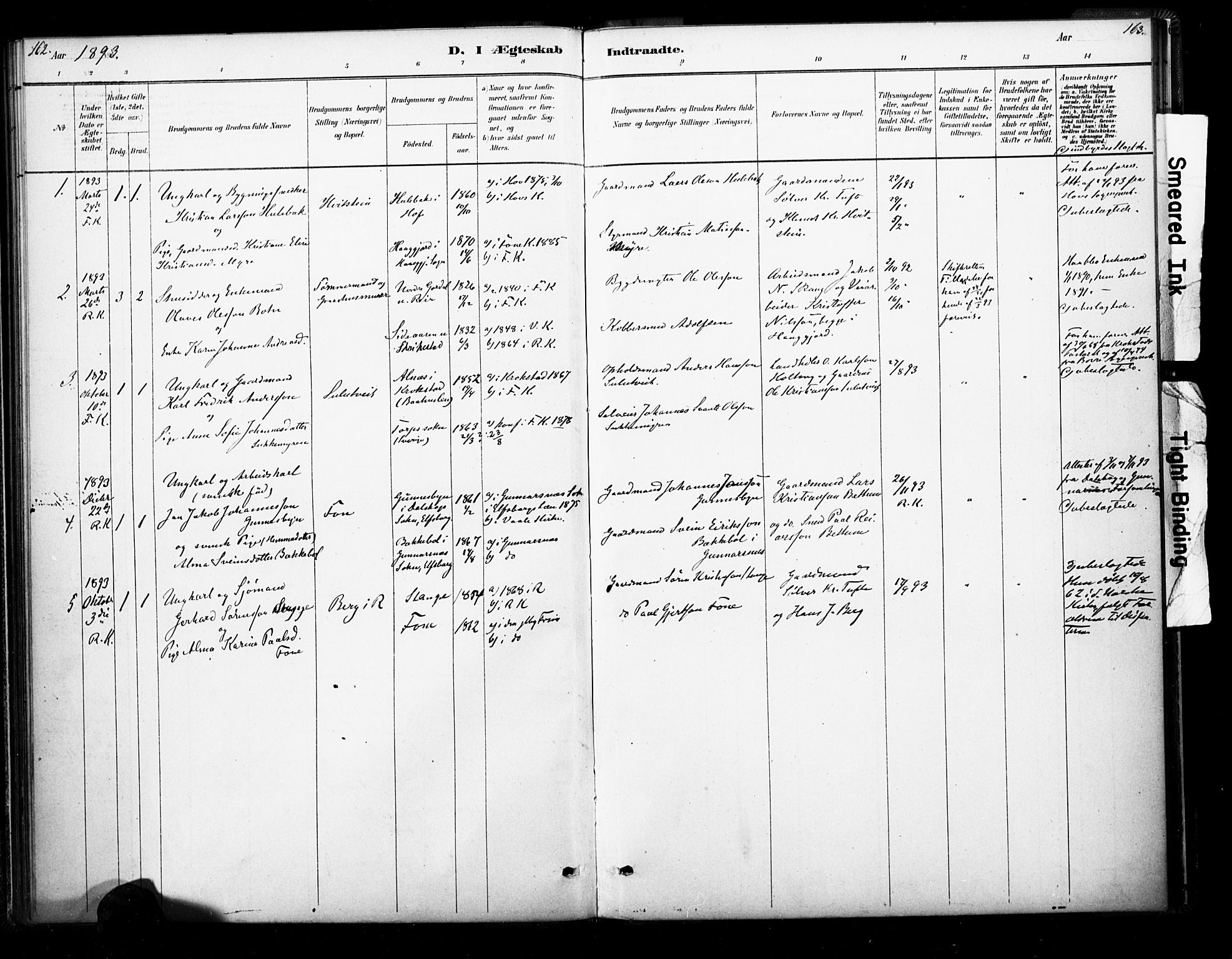 Ramnes kirkebøker, SAKO/A-314/F/Fb/L0001: Parish register (official) no. II 1, 1878-1894, p. 162-163
