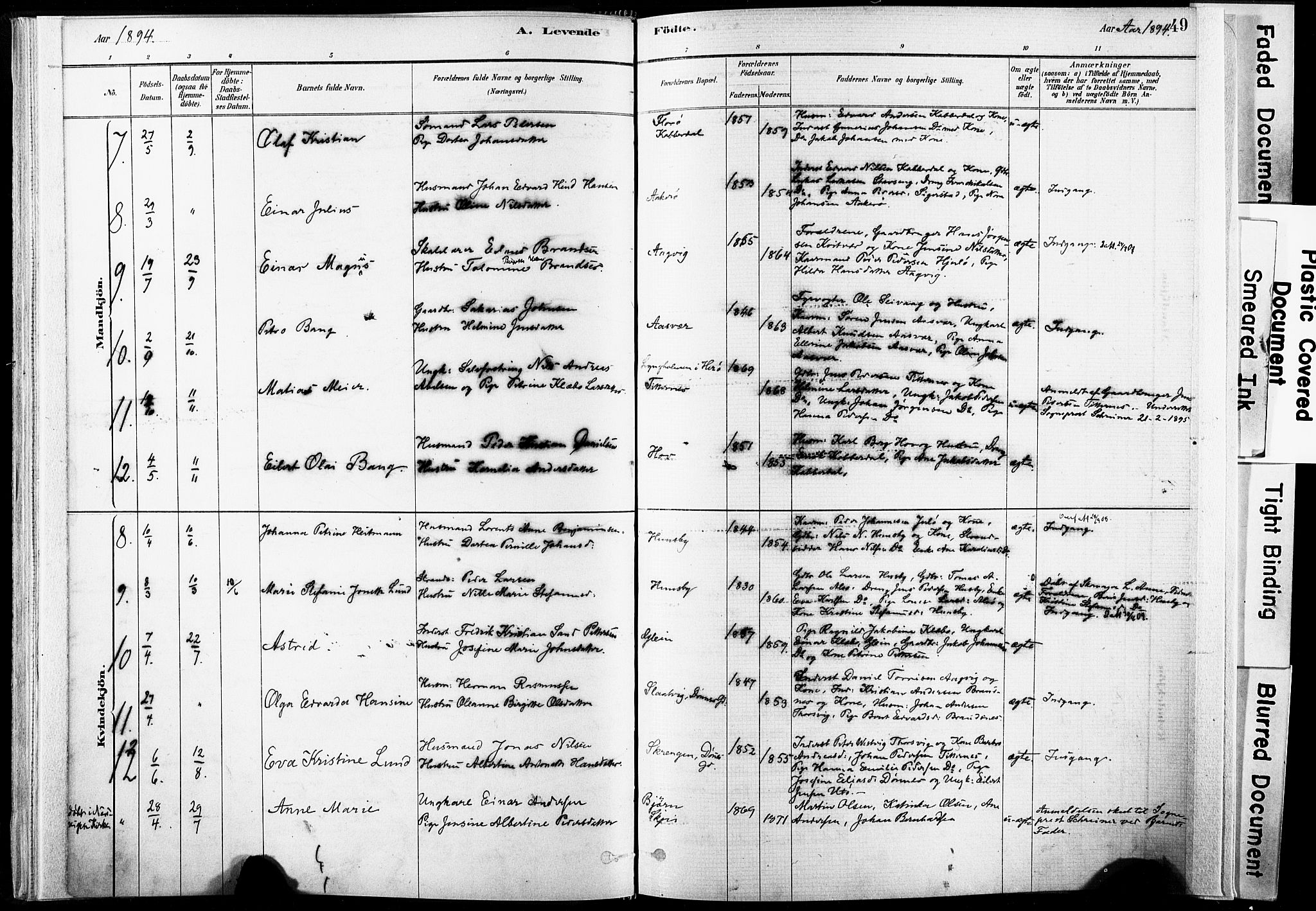 Ministerialprotokoller, klokkerbøker og fødselsregistre - Nordland, SAT/A-1459/835/L0525: Parish register (official) no. 835A03I, 1881-1910, p. 49