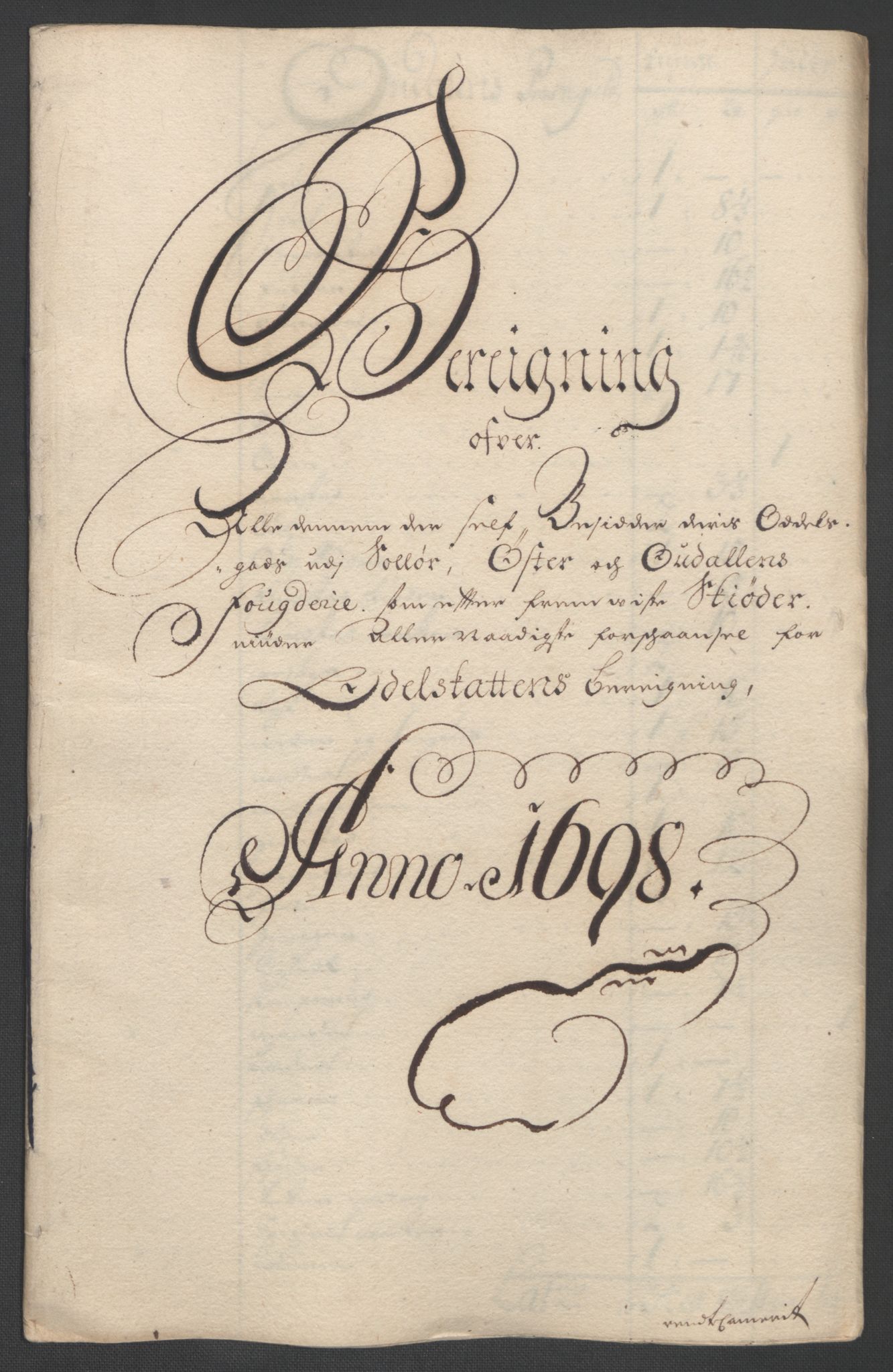 Rentekammeret inntil 1814, Reviderte regnskaper, Fogderegnskap, RA/EA-4092/R13/L0836: Fogderegnskap Solør, Odal og Østerdal, 1698, p. 206