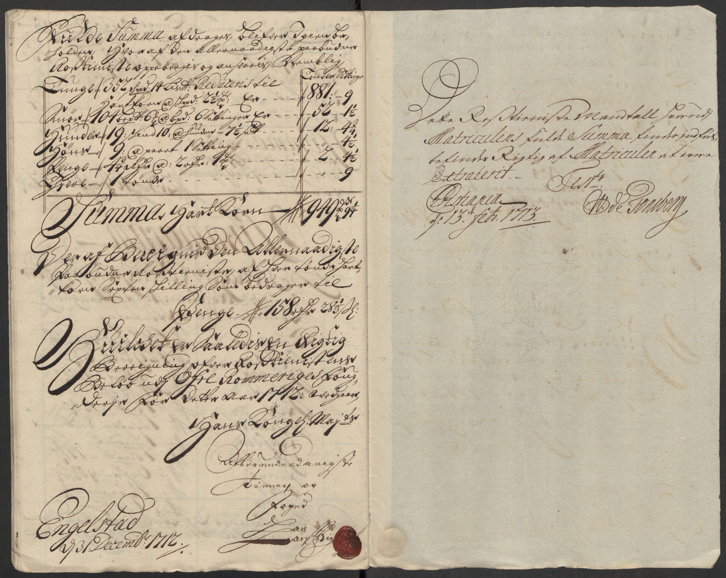 Rentekammeret inntil 1814, Reviderte regnskaper, Fogderegnskap, AV/RA-EA-4092/R12/L0722: Fogderegnskap Øvre Romerike, 1712, p. 129