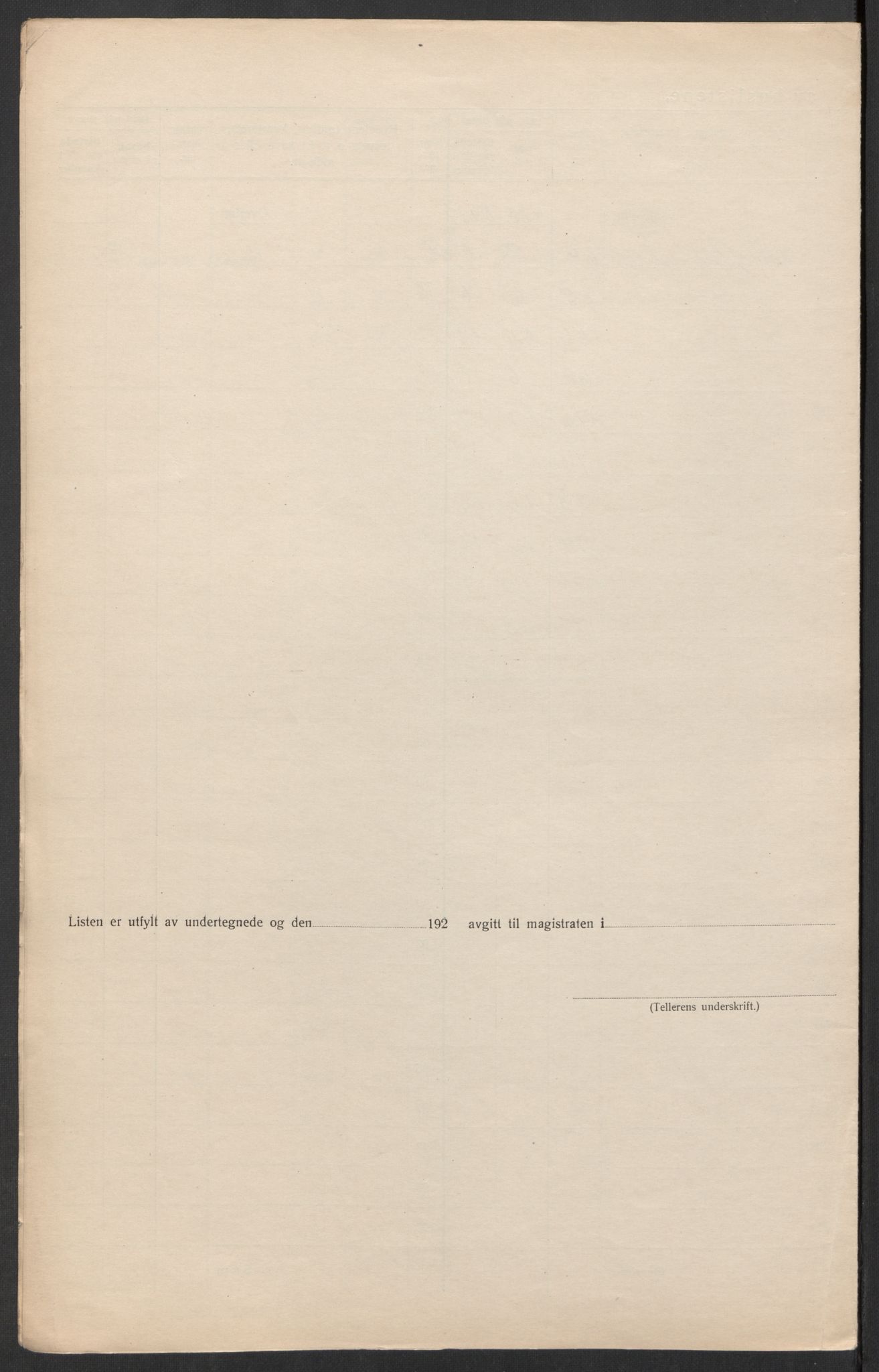 SAK, 1920 census for Kristiansand, 1920, p. 94