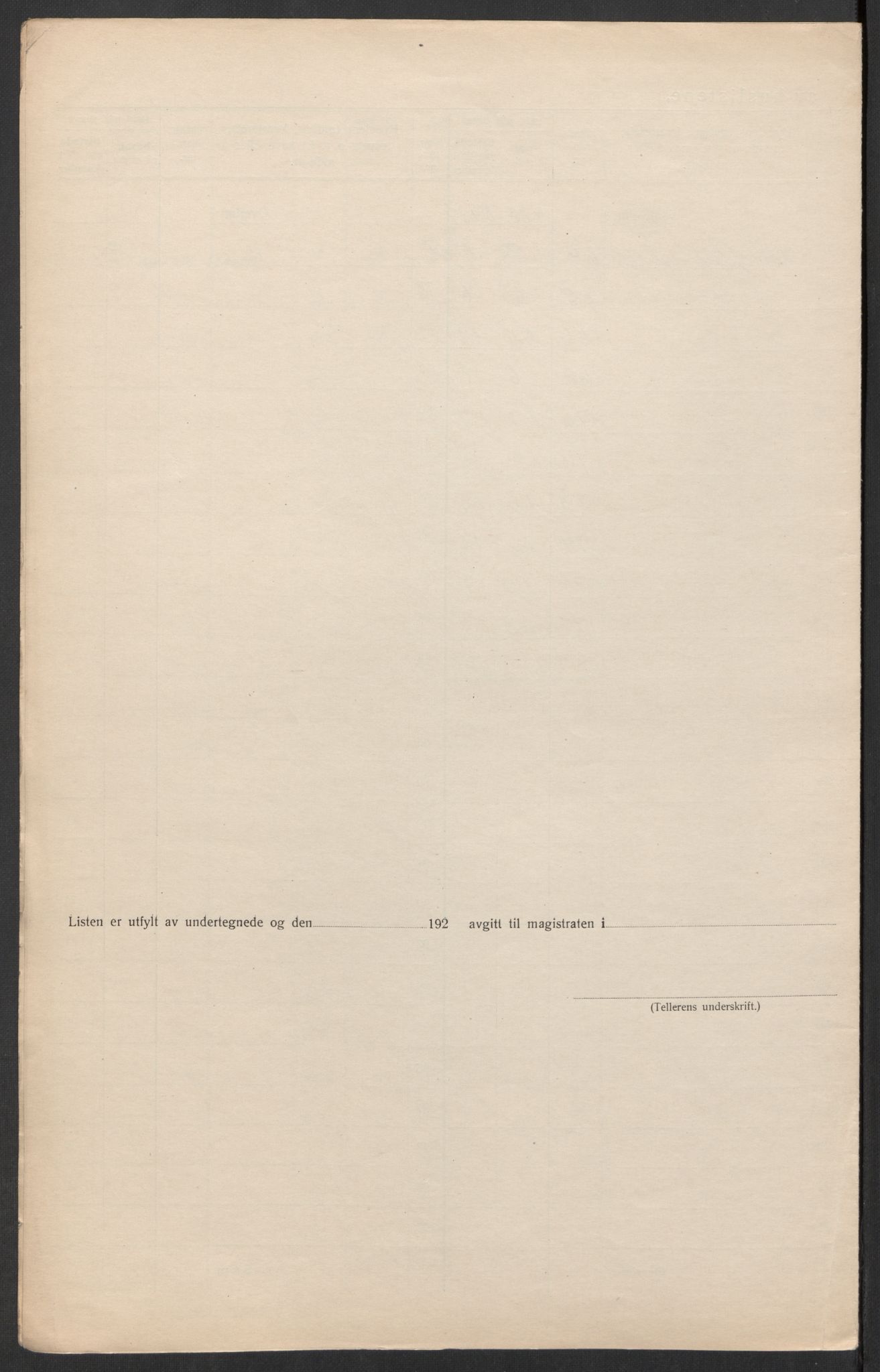 SAK, 1920 census for Kristiansand, 1920, p. 94