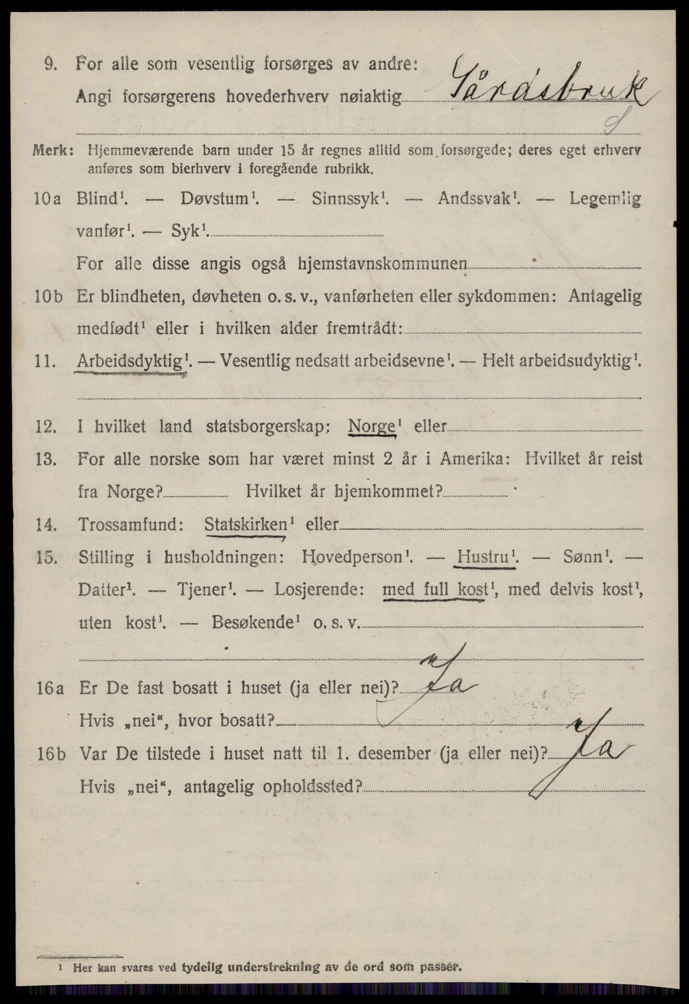 SAT, 1920 census for Kvernes, 1920, p. 946