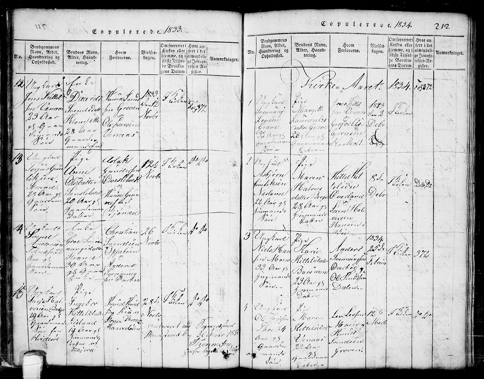 Seljord kirkebøker, SAKO/A-20/G/Ga/L0001: Parish register (copy) no. I 1, 1815-1854, p. 212