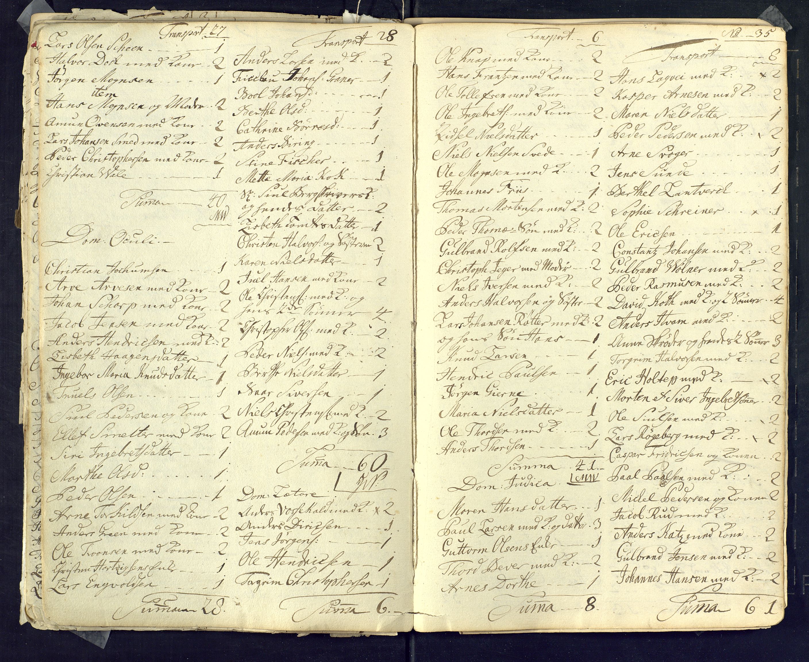 Kongsberg kirkebøker, AV/SAKO-A-22/M/Ma/L0001: Communicants register no. 1, 1731-1739, p. 35