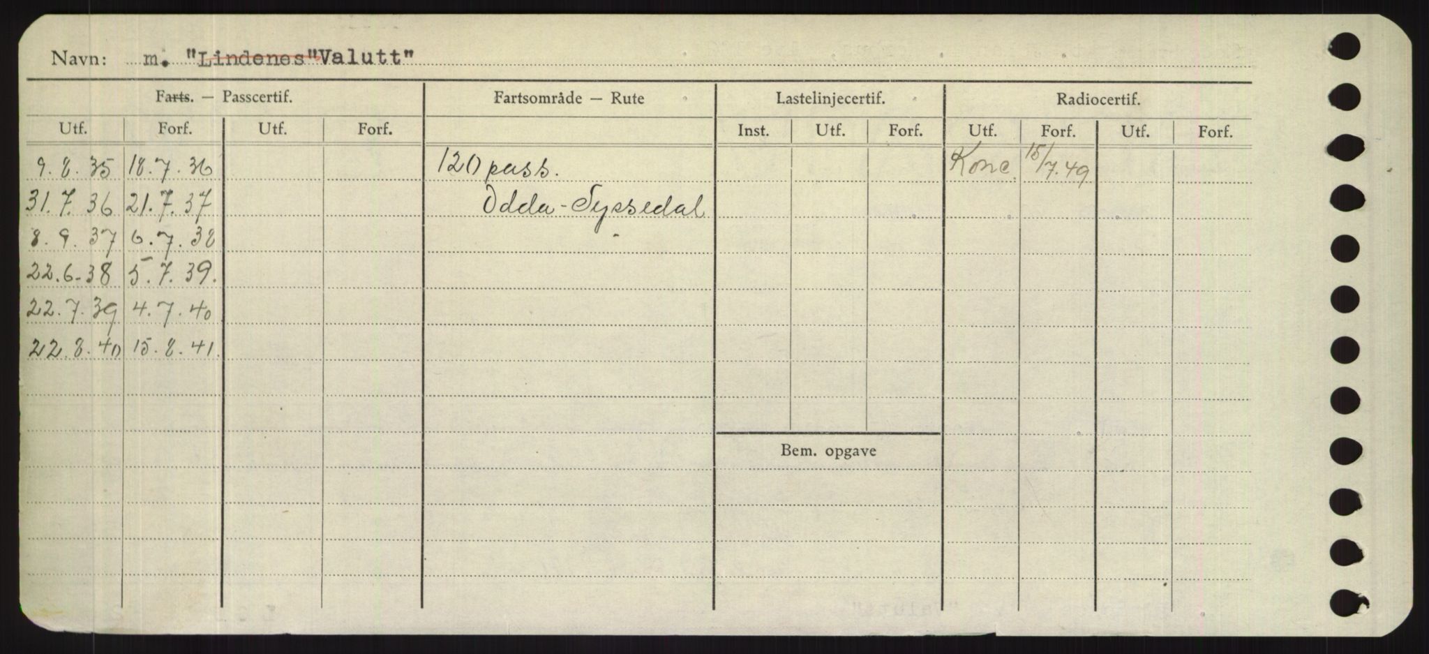 Sjøfartsdirektoratet med forløpere, Skipsmålingen, AV/RA-S-1627/H/Hd/L0040: Fartøy, U-Ve, p. 254