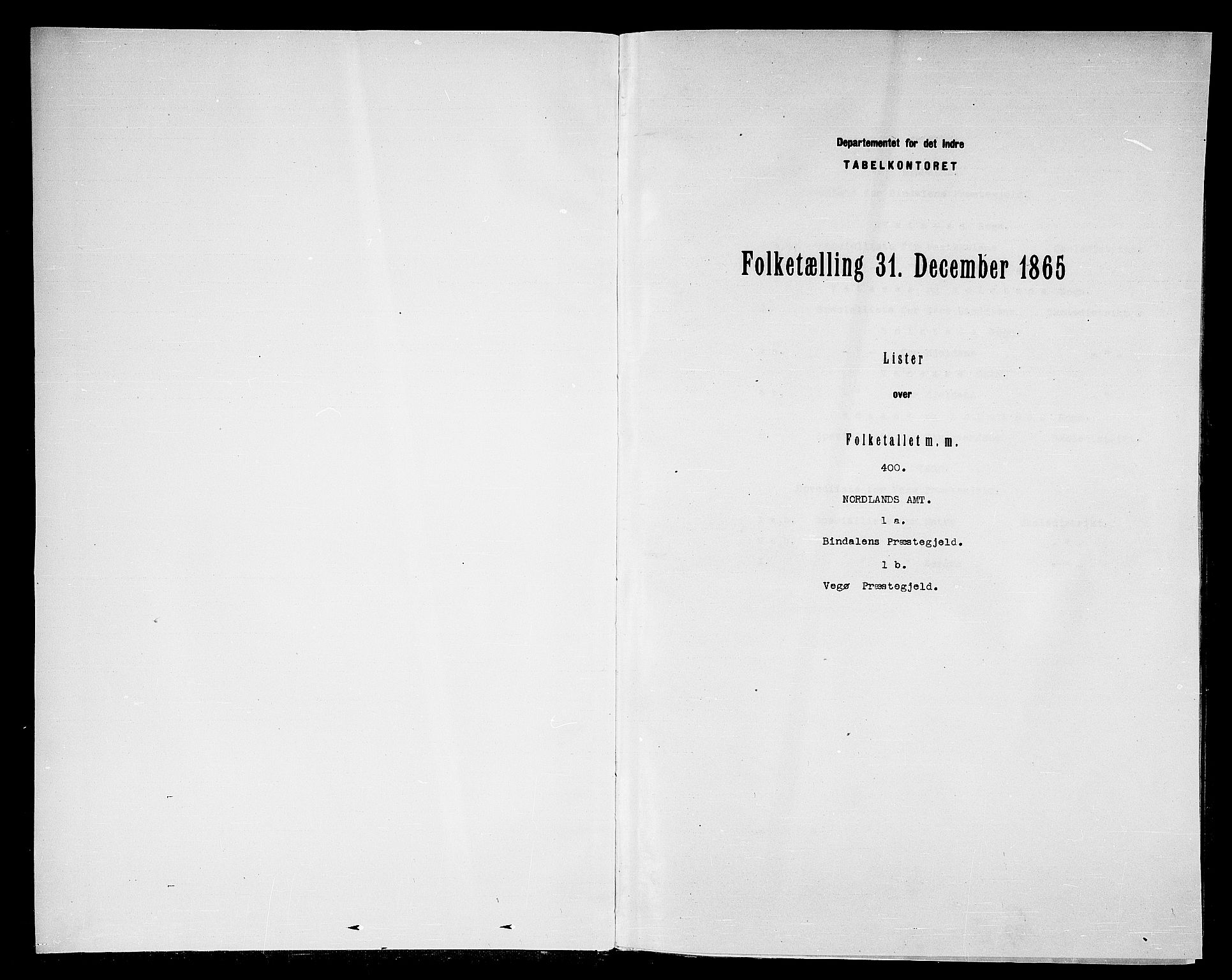 RA, 1865 census for Bindal, 1865, p. 3