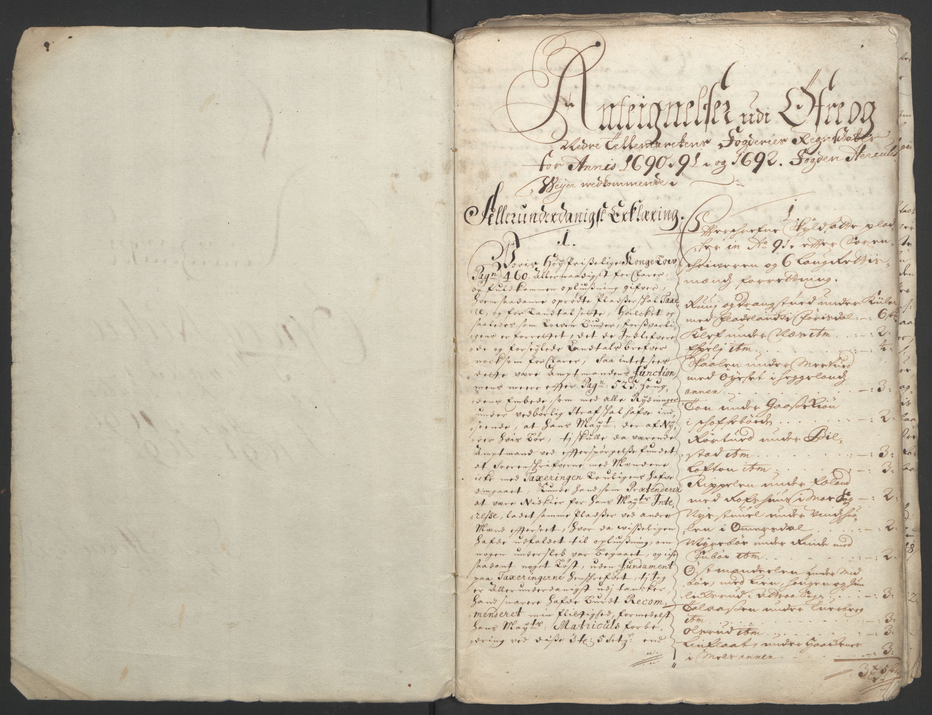 Rentekammeret inntil 1814, Reviderte regnskaper, Fogderegnskap, RA/EA-4092/R35/L2090: Fogderegnskap Øvre og Nedre Telemark, 1692, p. 352